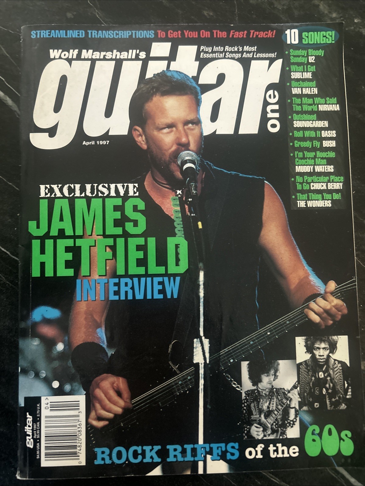 Guitar One Magazine Apr/1997 Exclusive James Hetfield Interview / Good/F5D