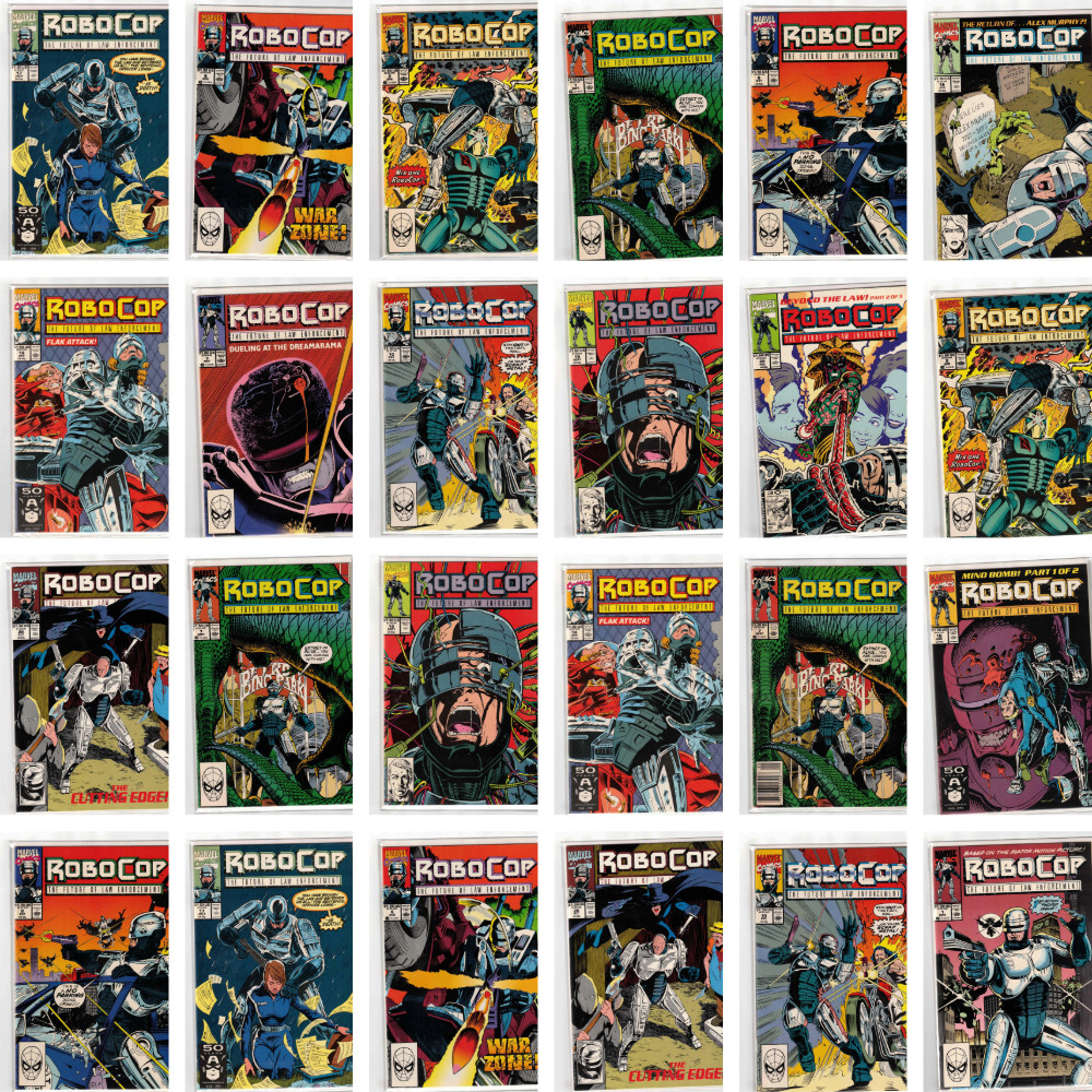 Robocop Marvel Comic Book Lot 24 comics see scans and comic list