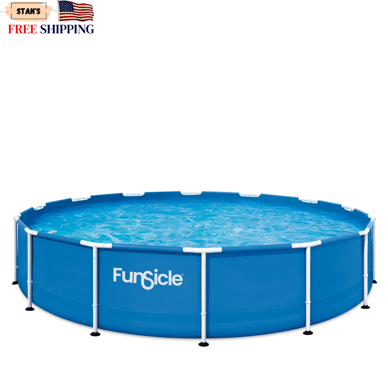 14Ft Adventure above Ground Metal Frame Swimming Pool Includes Filtraboost™ 8...