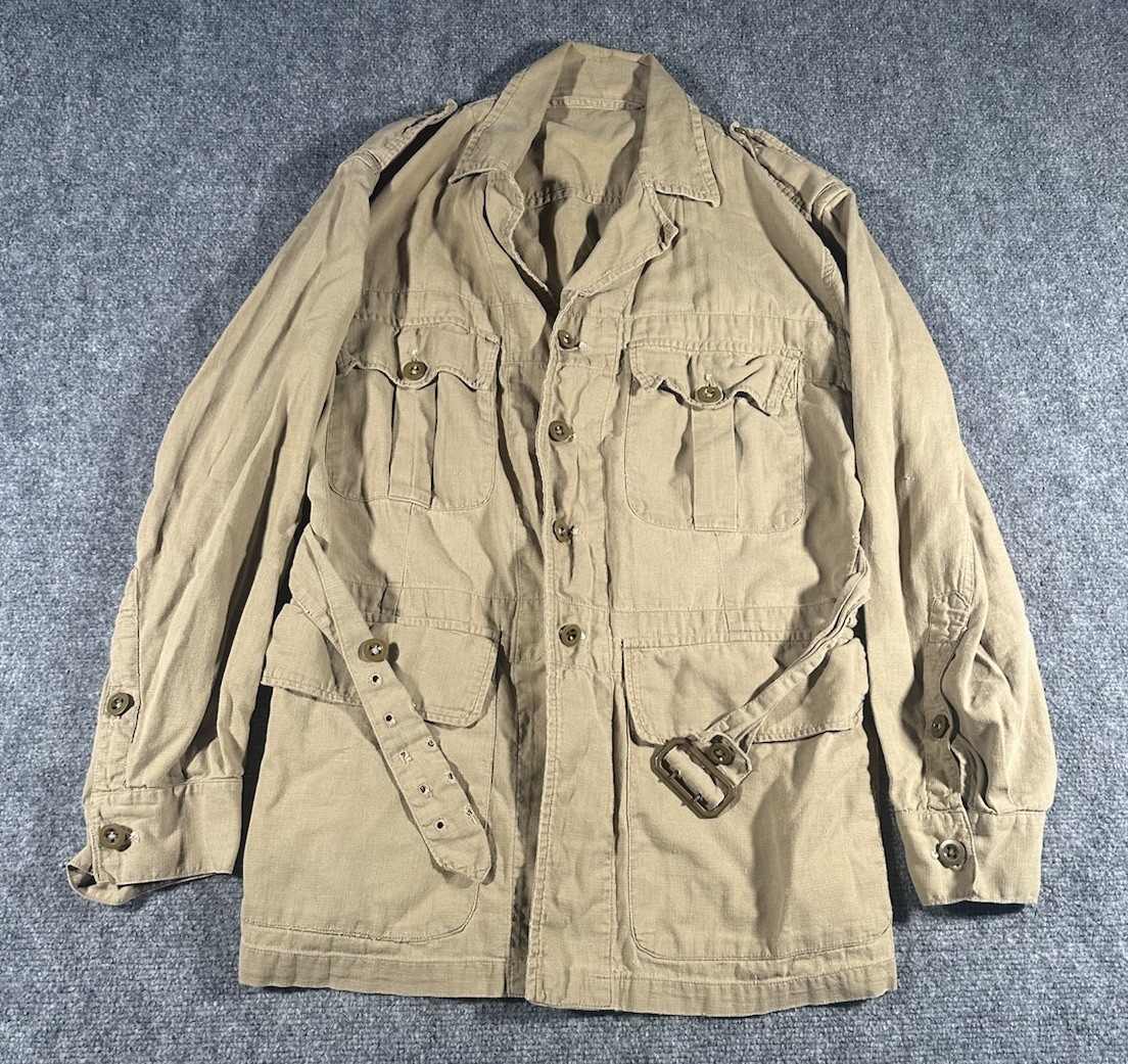 Men\'s VTG 50s 1950 Pattern British Army Bush Jacket Sz 9 1950s Cotton