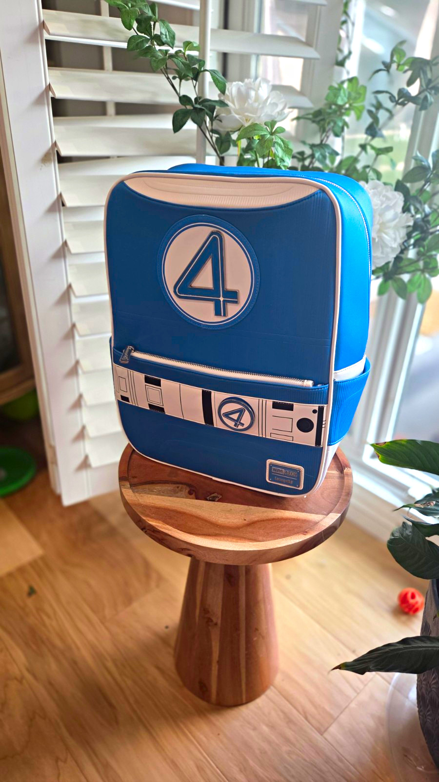Loungefly Marvel Studios Fantastic Four Blue/White Adjustable Backpack