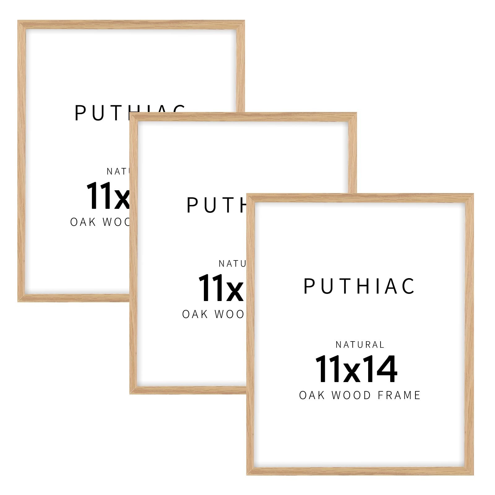 puthiac 11x14 Oak Wood Picture Frame - Minimalist 11x14 Frame Wood for Wall A... puthiac 11x14 Oak Wood Picture Frame - Minimalist 11x14 Frame Wood for Wall A...