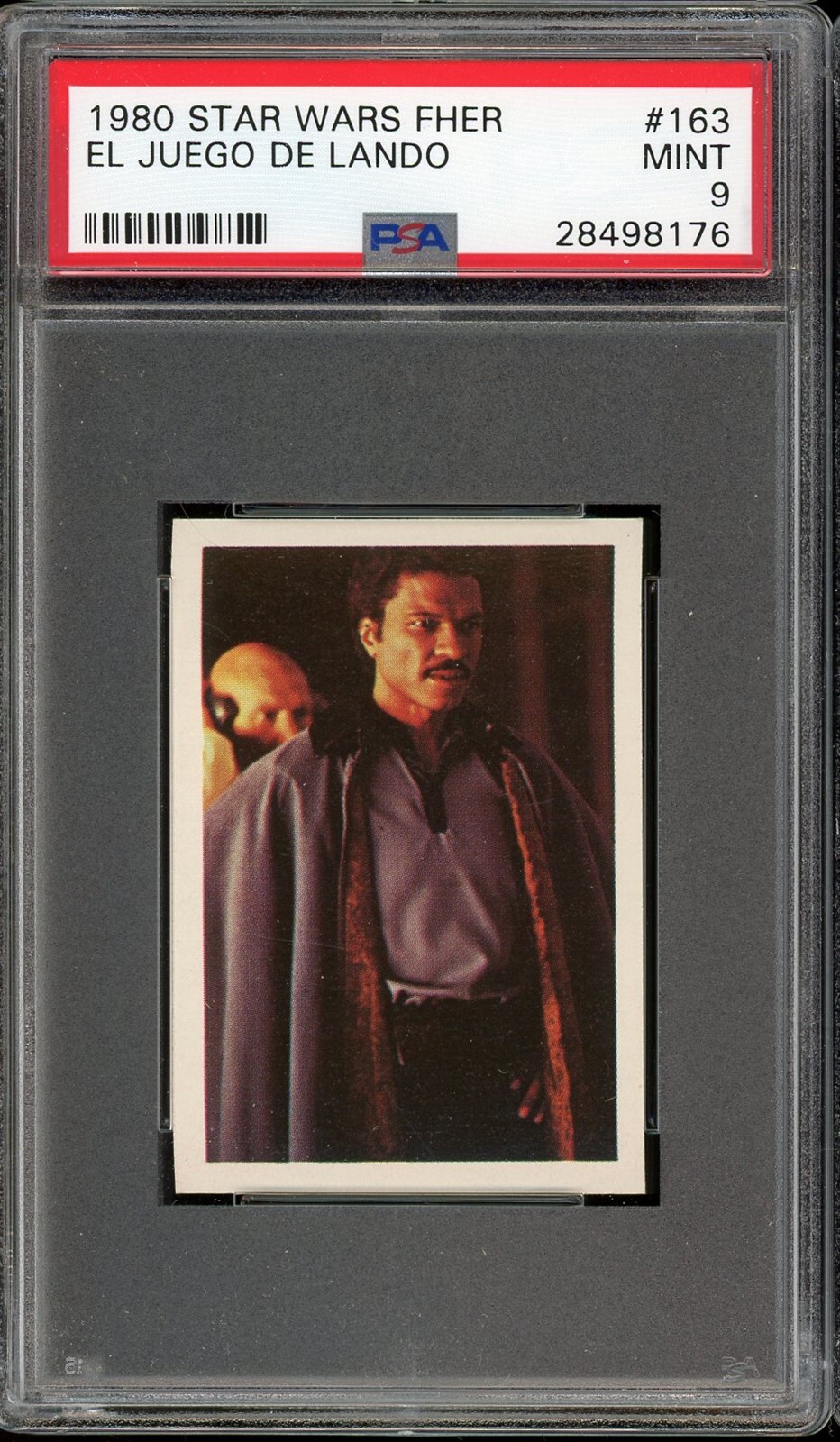 1980 Star Wars Fher #163 El Juego De Lando PSA 9