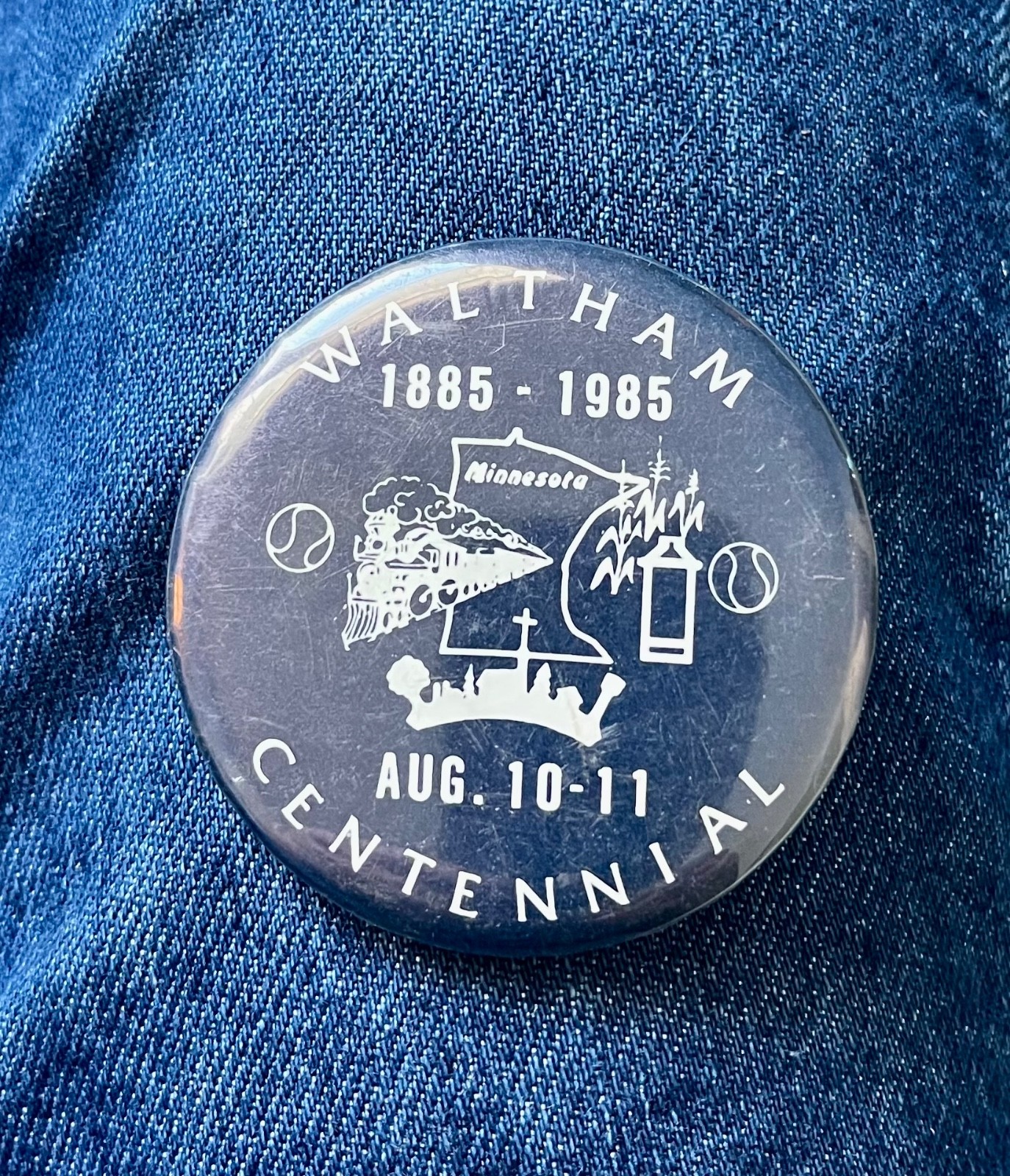 1885-1985 Waltham, Mn. Centennial 2 1/4\