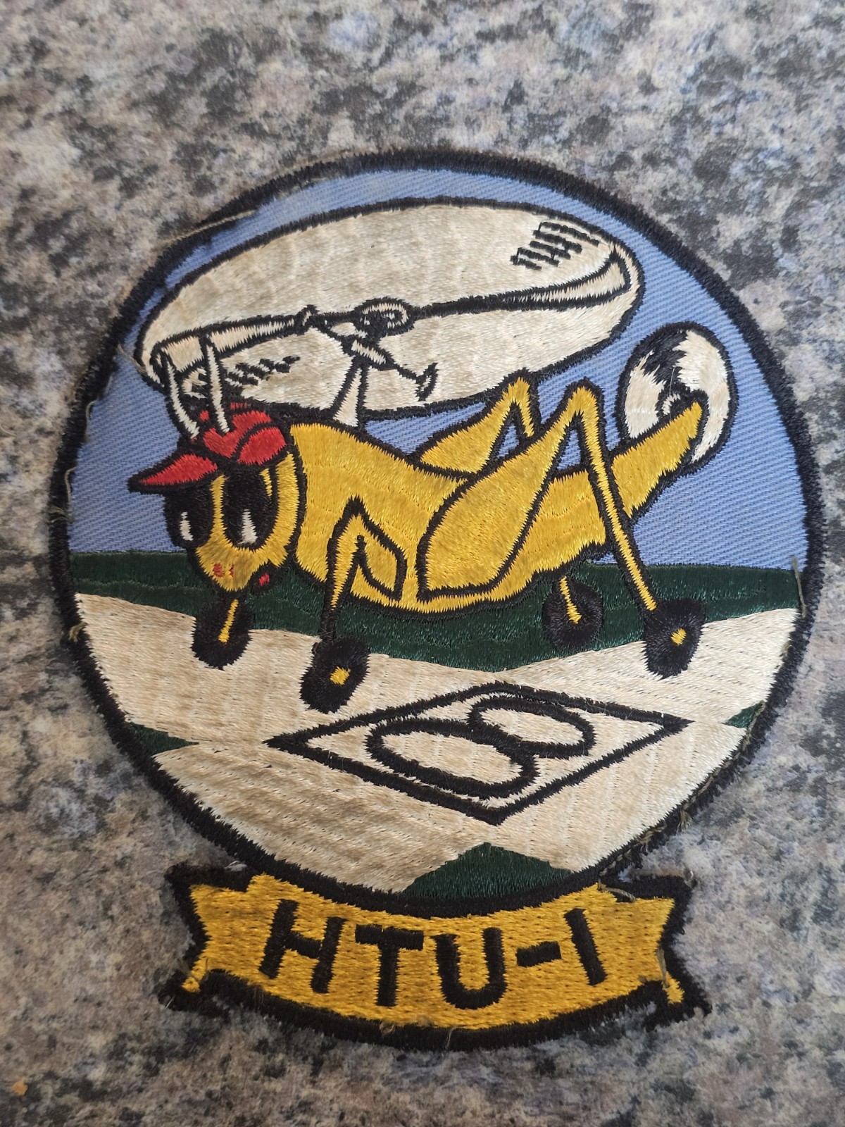 Rare Original 1950s Navy HTU-1 Patch Helicopter Training Unit One Korean War Era