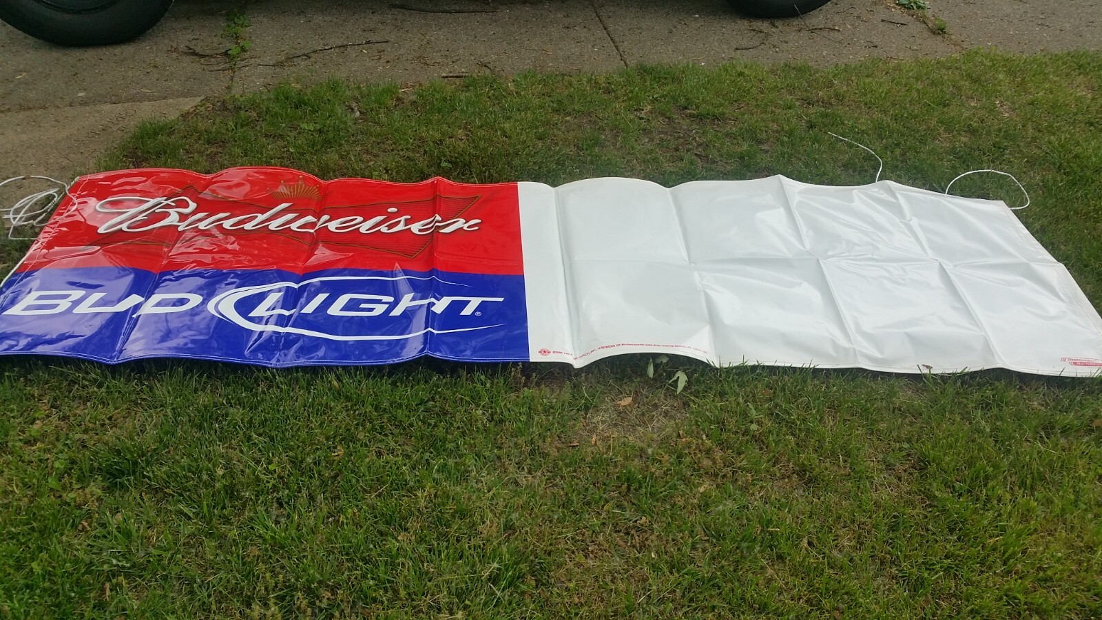 bud-bud light split and bud light beer banner 2 pack ..free shipping