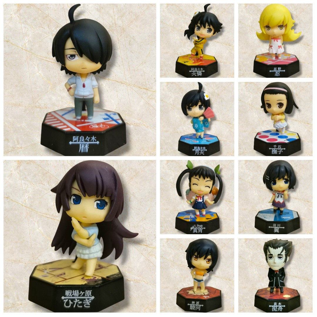 Nisemonogatari Bakemonogatari Collectage Bandai Complete x10 with Secret  Figure