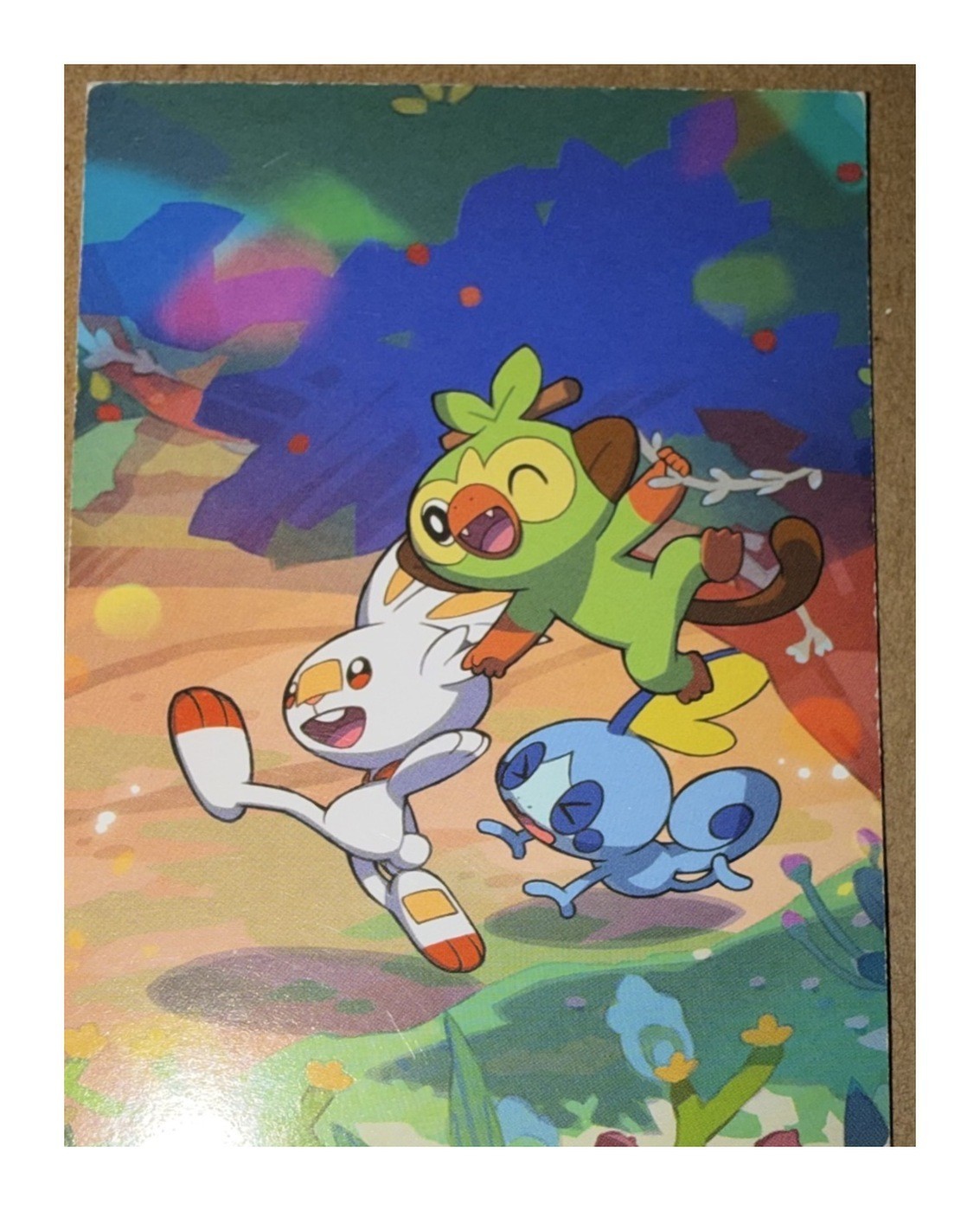 Pokemon Art Card Grookey Scorbunny Sobble
