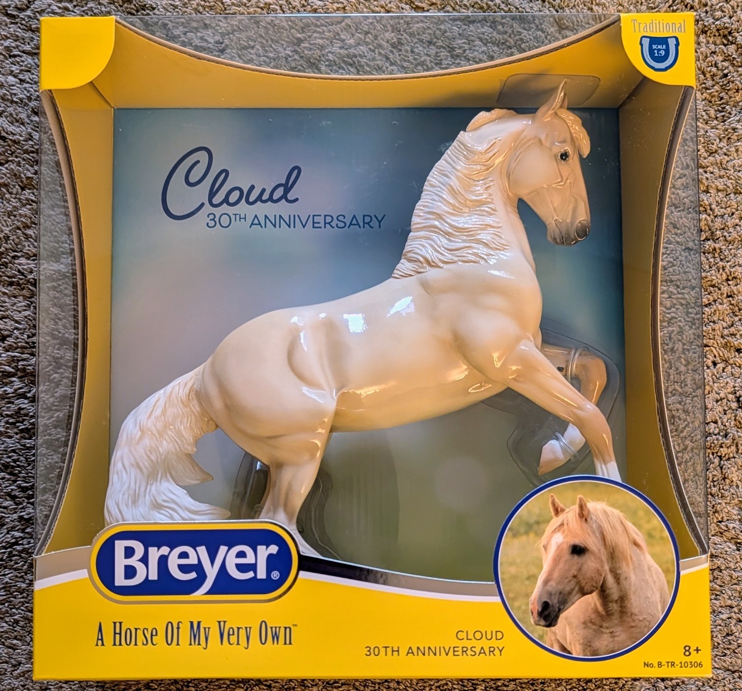 Breyer *Glossy* Cloud Horse Figure Club Member Appreciation Glossy Model New