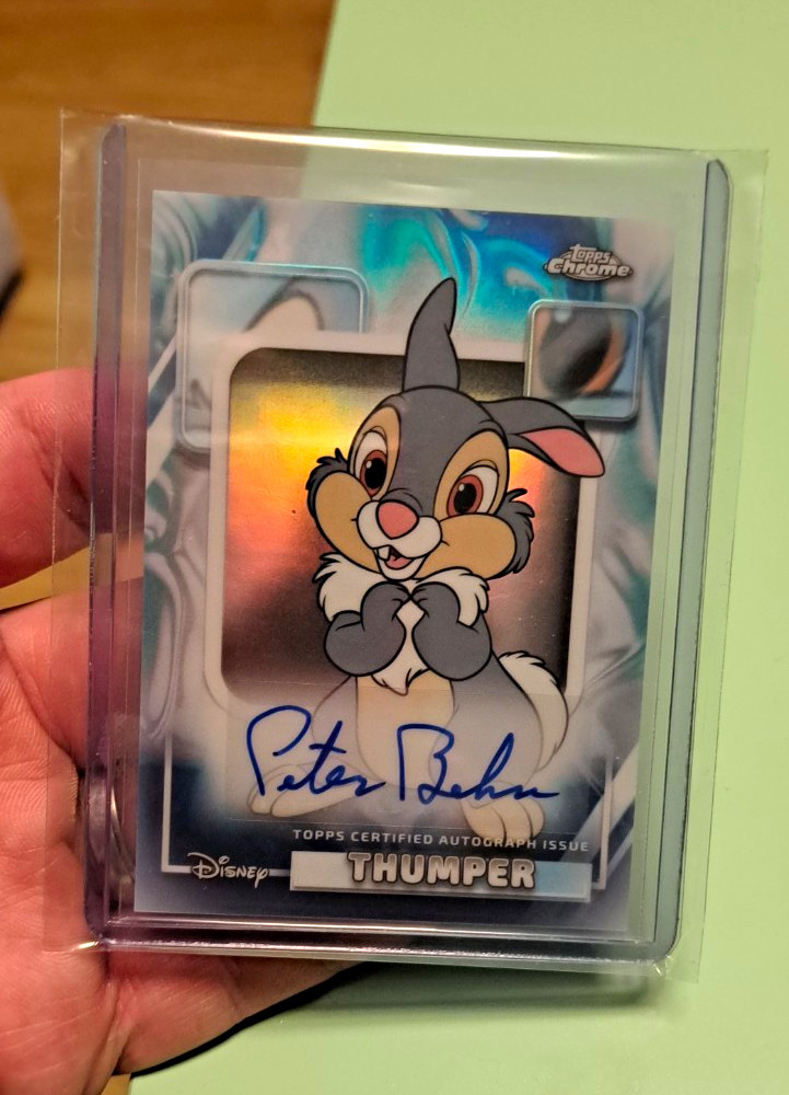 Topps 2026 Disney Chrome Thumper AA-PB Peter Behn Hard Signed Auto Card