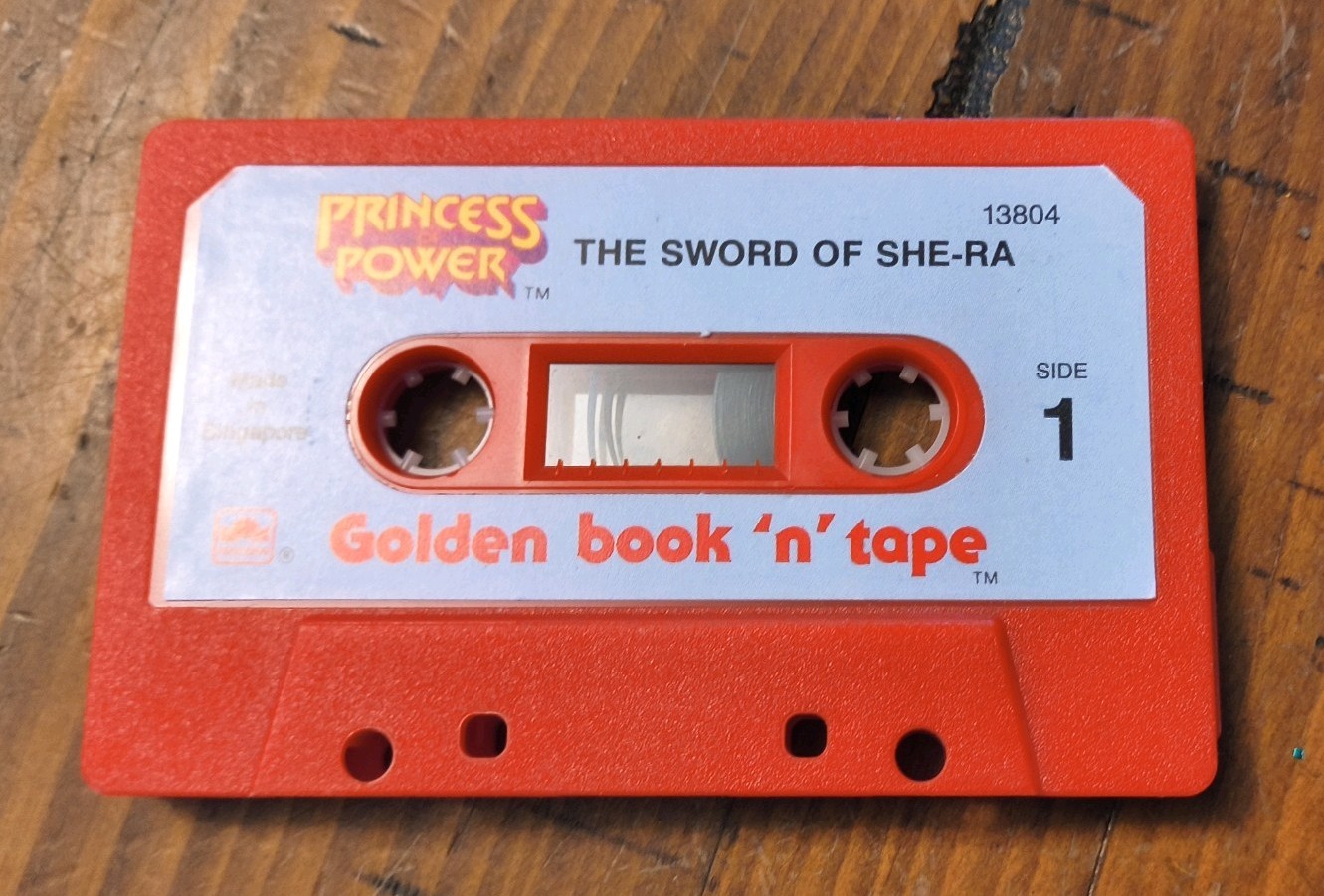Rare Vtg 1985 She-Ra Princess of Power Golden Book Story Cassette Tape He-Man
