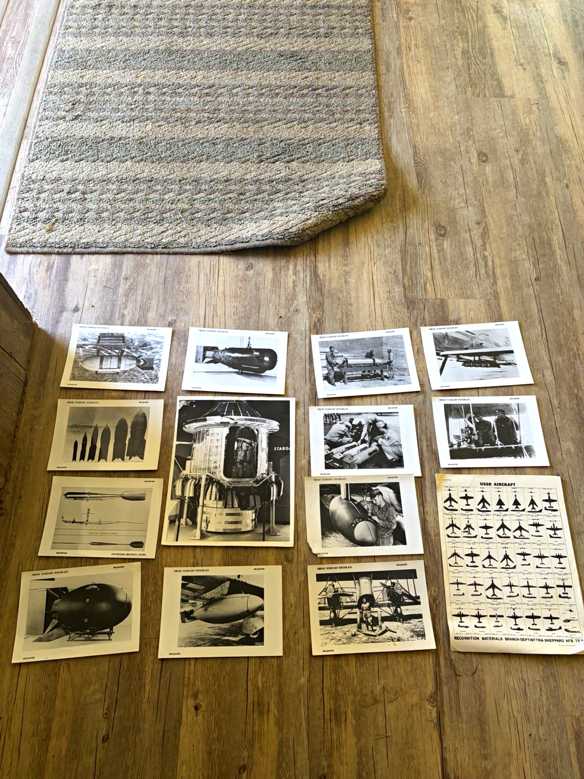 Vintage Military Aircraft Recognition Charts & Photo Sheets USAAF USSR