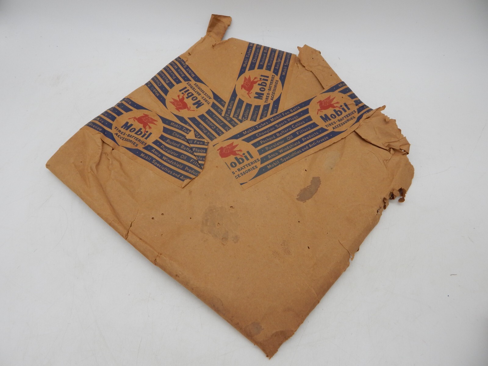 Vintage Mobil Oil Parts Brown Paper 14