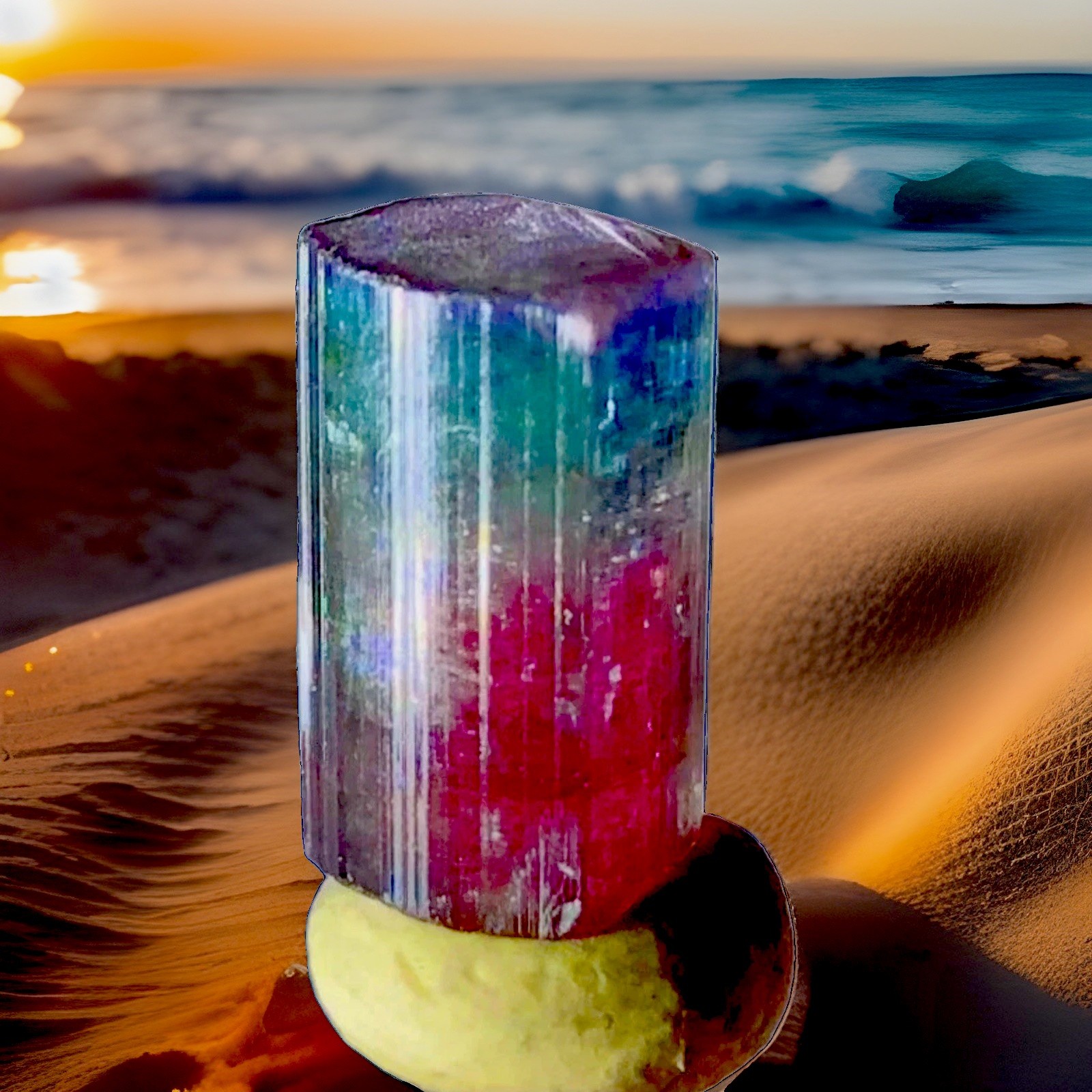 Wow Beautiful Rare Magical Tourmaline Crystal Natural Raw Specimen Untreated
