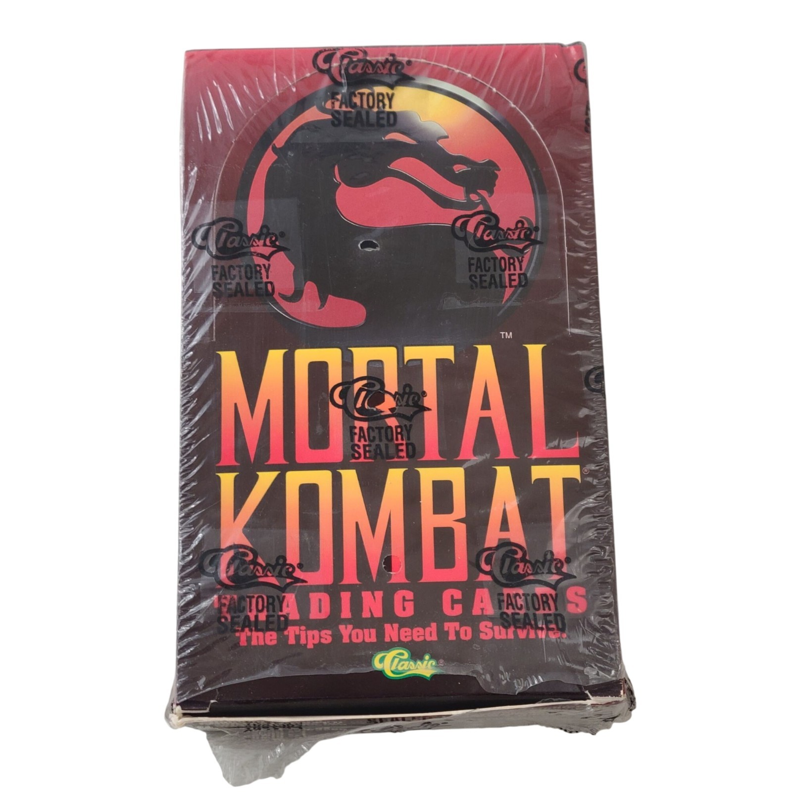 1994 Classic Games Mortal Kombat Trading Cards Factory Sealed Box 36 Packs