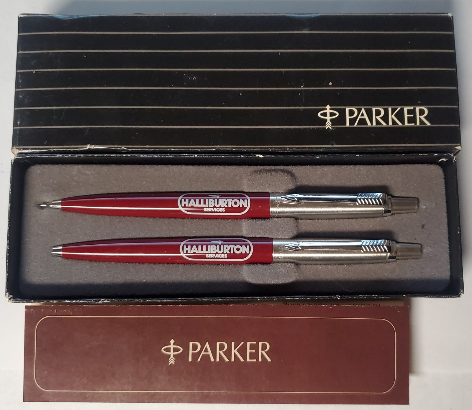 Halliburton Services Parker Pen and pencil Set - Oil Oilfield Janesville