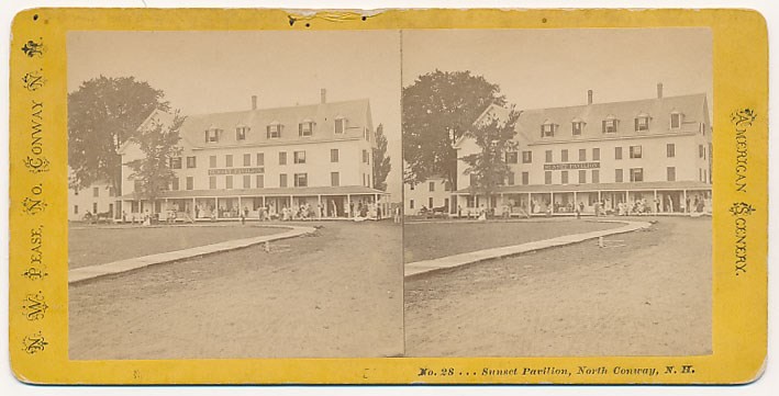 NEW HAMPSHIRE SV - North Conway - Sunset Pavilion - NW Pease 1870s