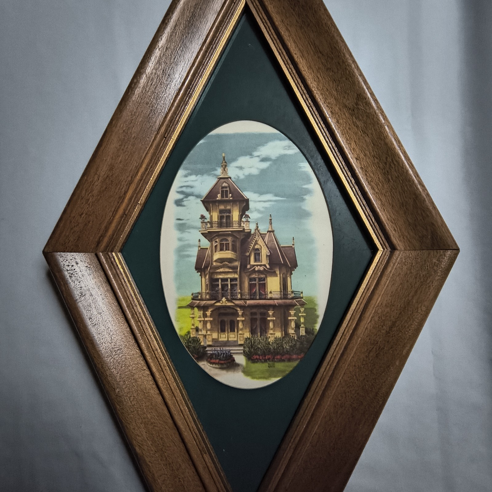 Diamond Framed Alice Smith Art Print Of The Carson Mansion In Eureka California