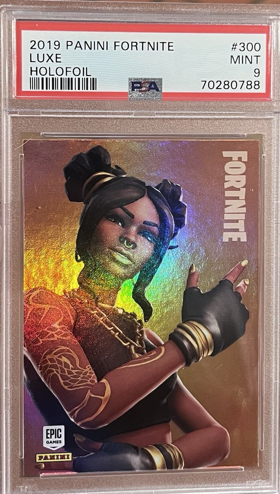 2019 Panini Fortnite Luxe PSA 9 Holo USA 