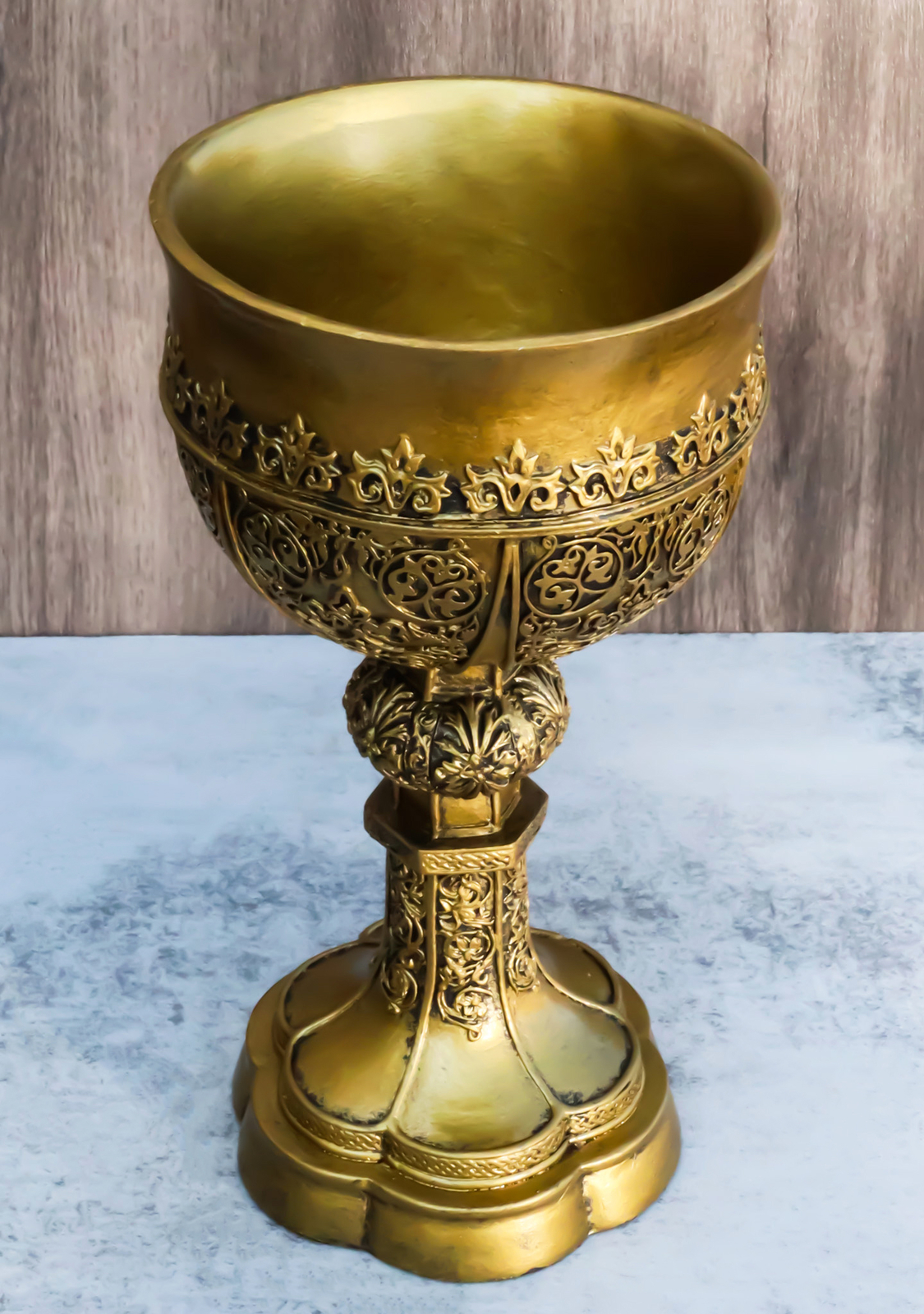 Ebros Merlin's Holy Grail The Golden Cup Of Life Chalice Ceremonial Cup Arthur