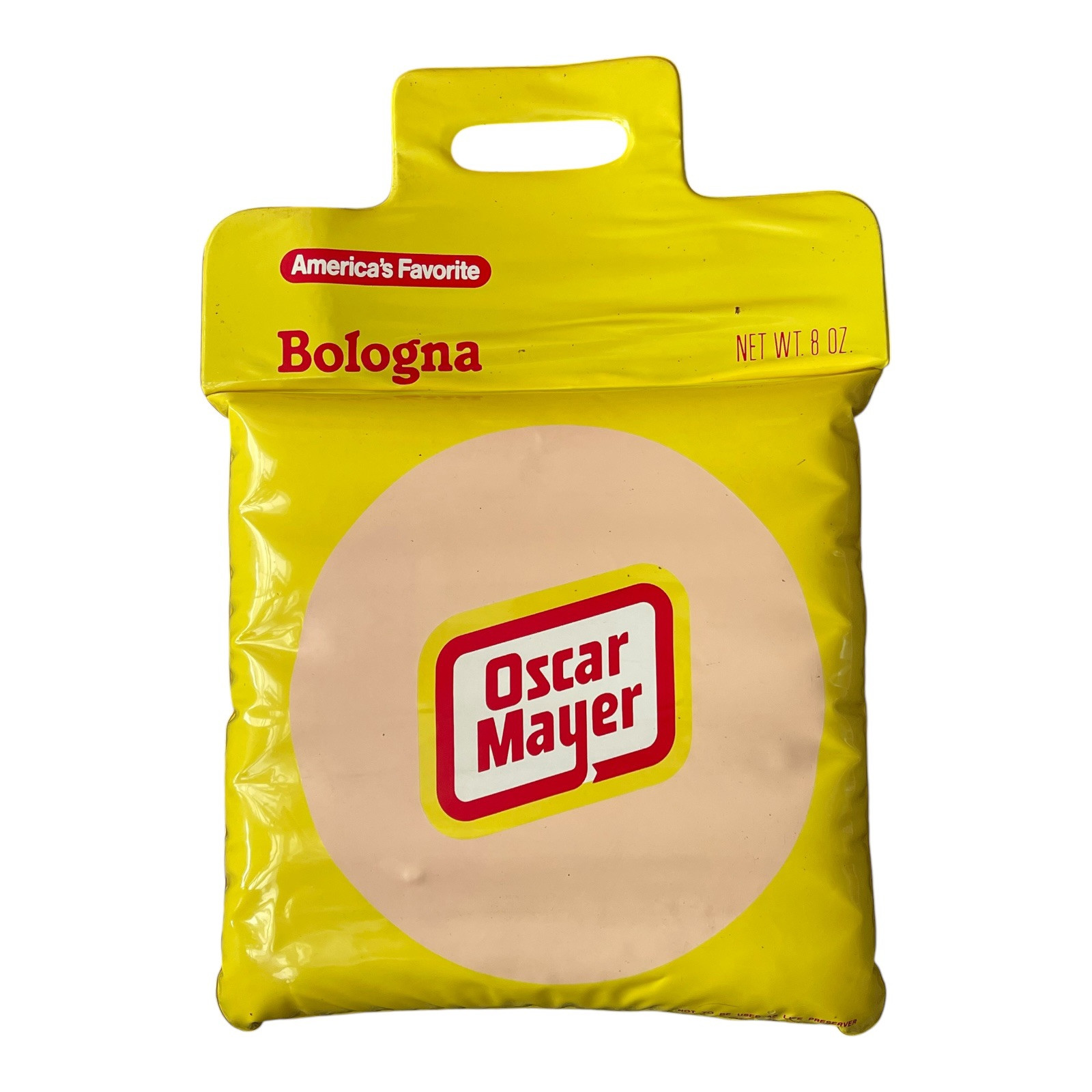 Vintage Oscar Mayer Bologna Summer Advertisement Float Inflatable Stadium Seat