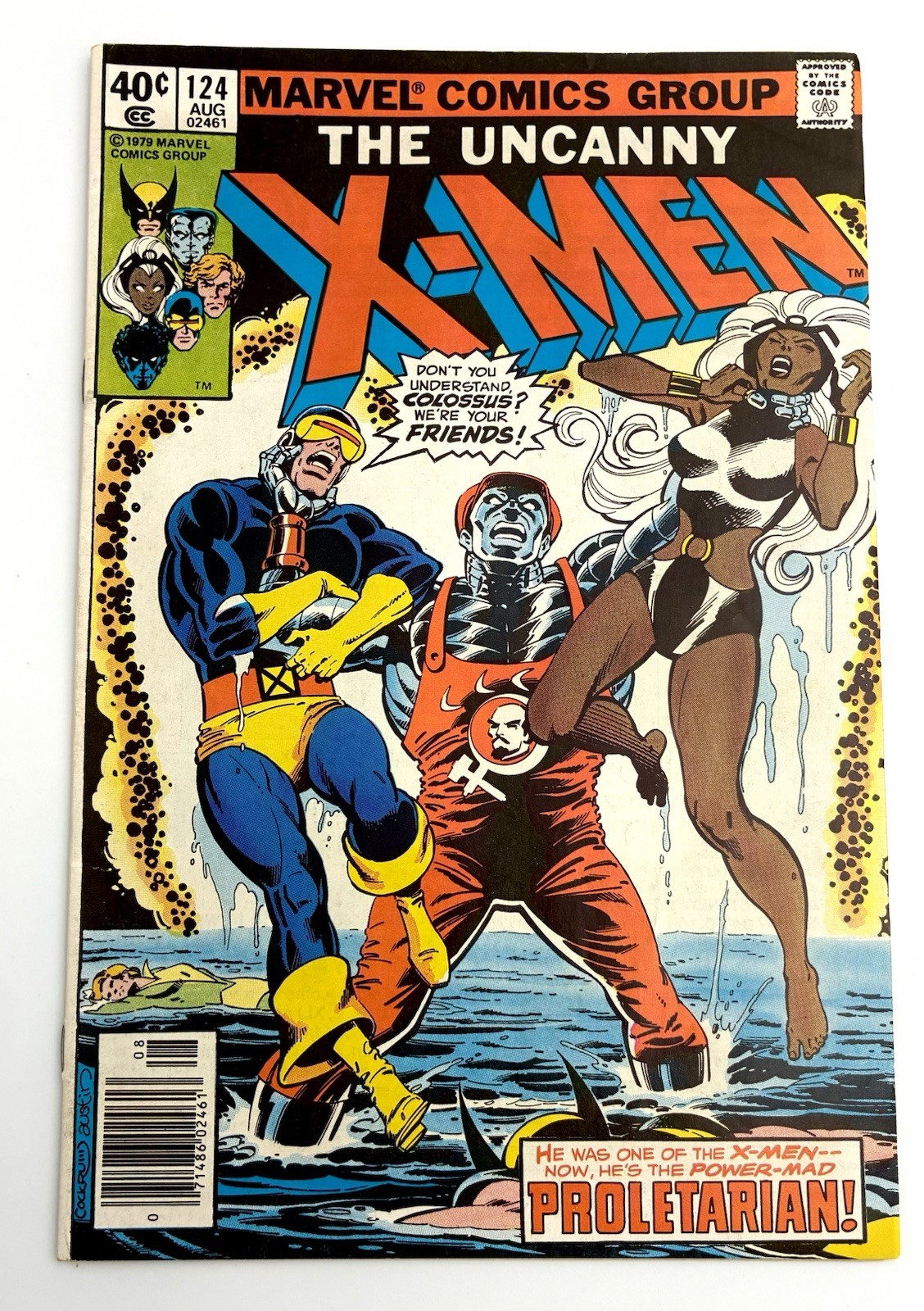 Uncanny X-MEN #124 1979 8.0 VF 🔑 1st Proletarian