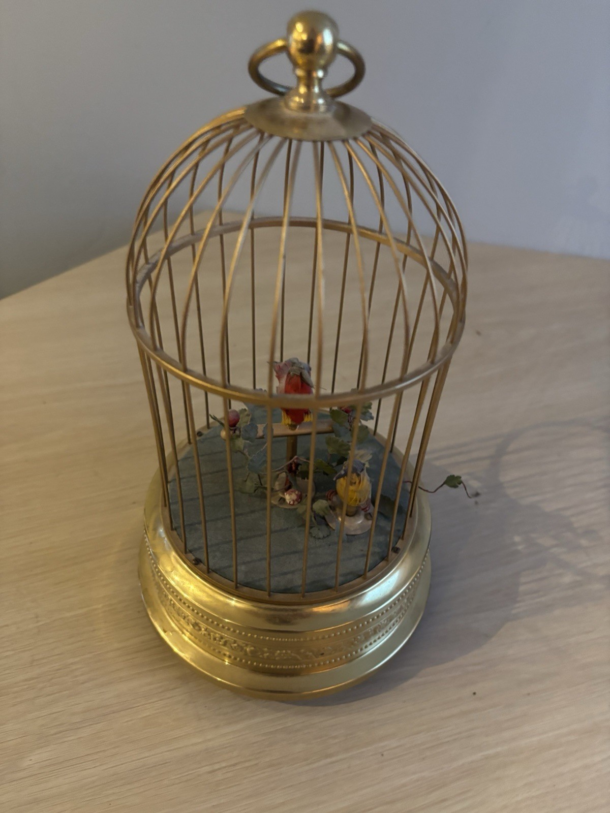 Antique German Automated Singing Birds in Brass Cage | Not Working| German Made