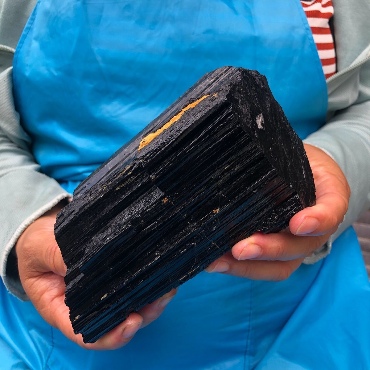 3.36 LB Natural Black Tourmaline Raw Large Crystal Display Piece Healing 6663
