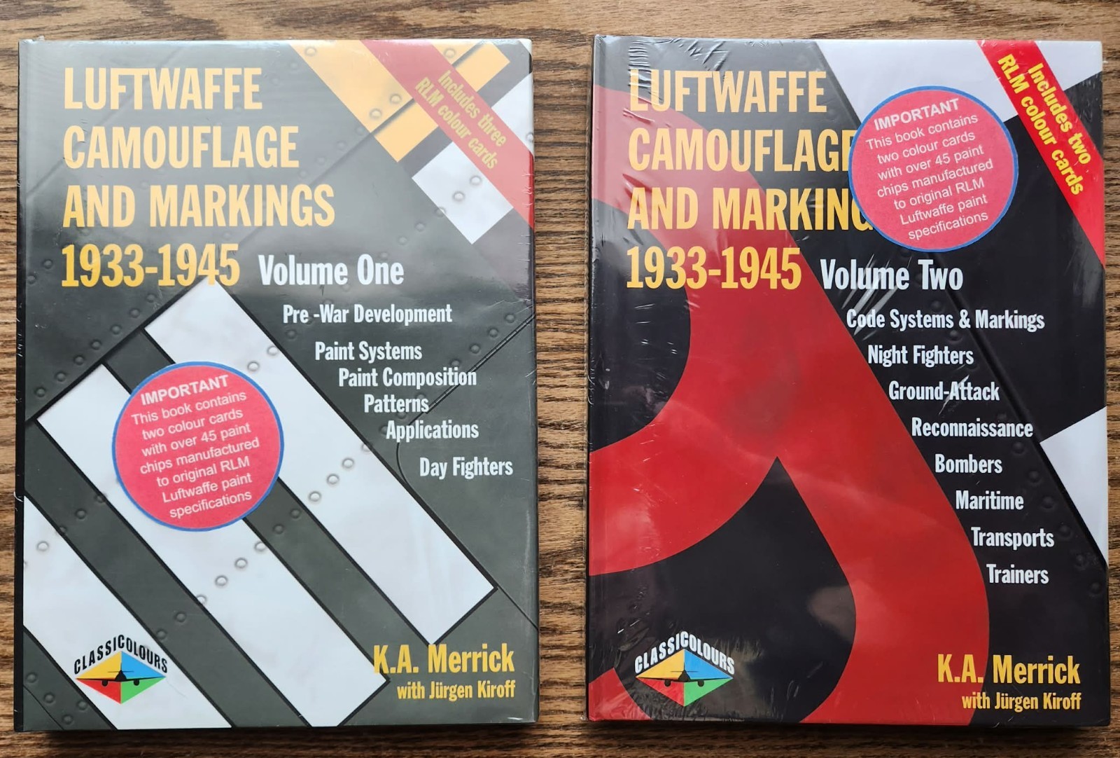 Luftwaffe Camouflage and Markings 1933-45 Vol. 1 & 2  K A MERRICK MINT SEALED