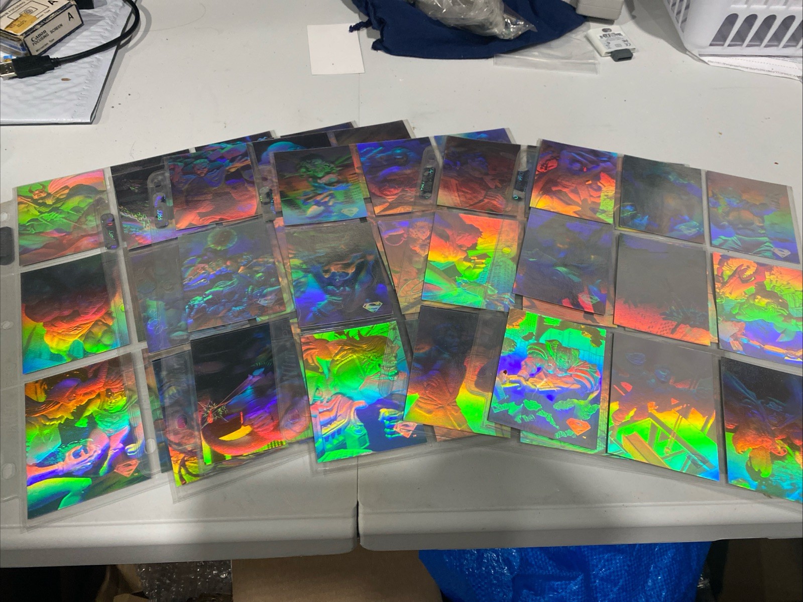 1996 Superman Holo Series Complete Base Card Set 1-50 +H1-H4 Great Shape