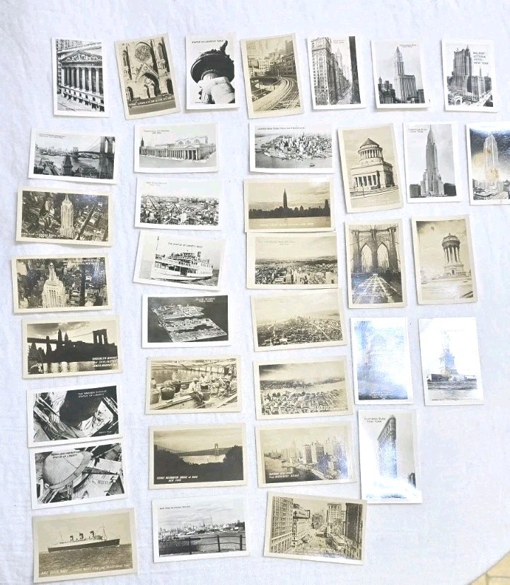 New York Photos On Cardstock 36 1.75 X 2.75 Small Pocket Size History Vintage