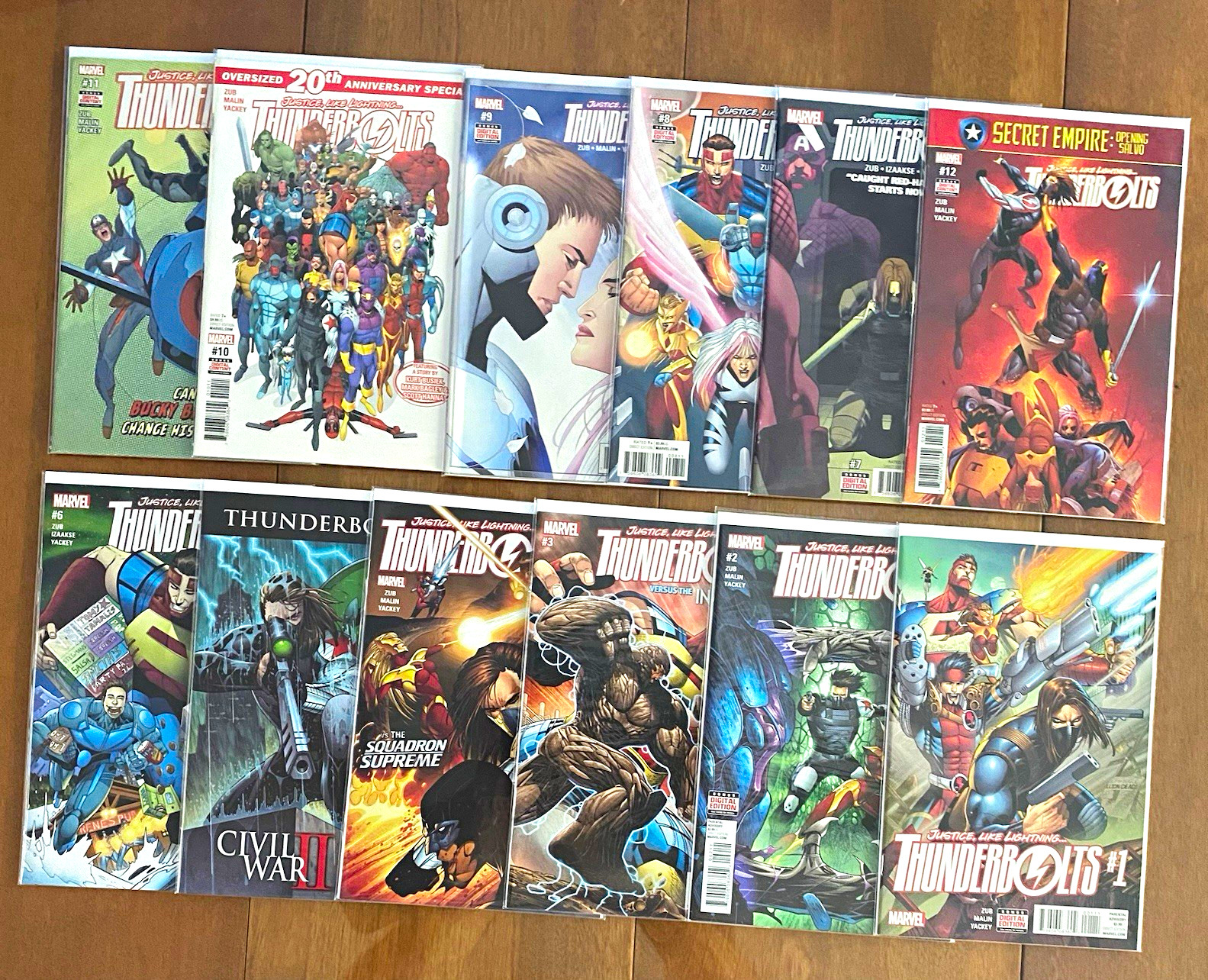 Marvel Comics Thunderbolts  Lot (1-12) Complete Run Bagged & Backed 