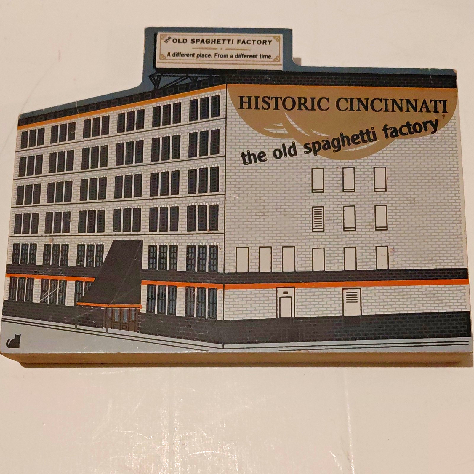 The Cat\'s Meow Historic Cincinnati Old Spaghetti Factory Wood, Limited 1998