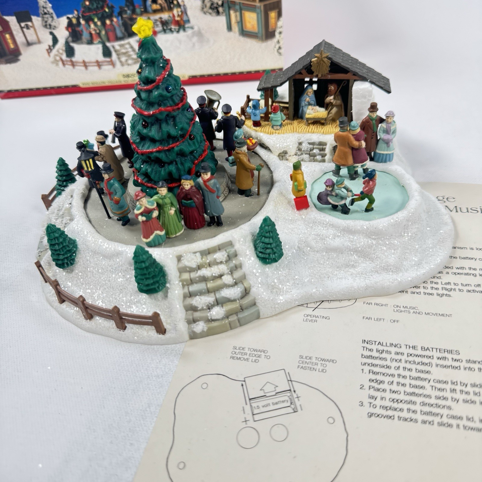 Vintage ENESCO Pine Hollow Family Home Christmas Village