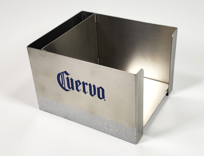 Jose Cuervo Tequila Napkin & Straw Holder Stainless Steel  Bar  Kitchen