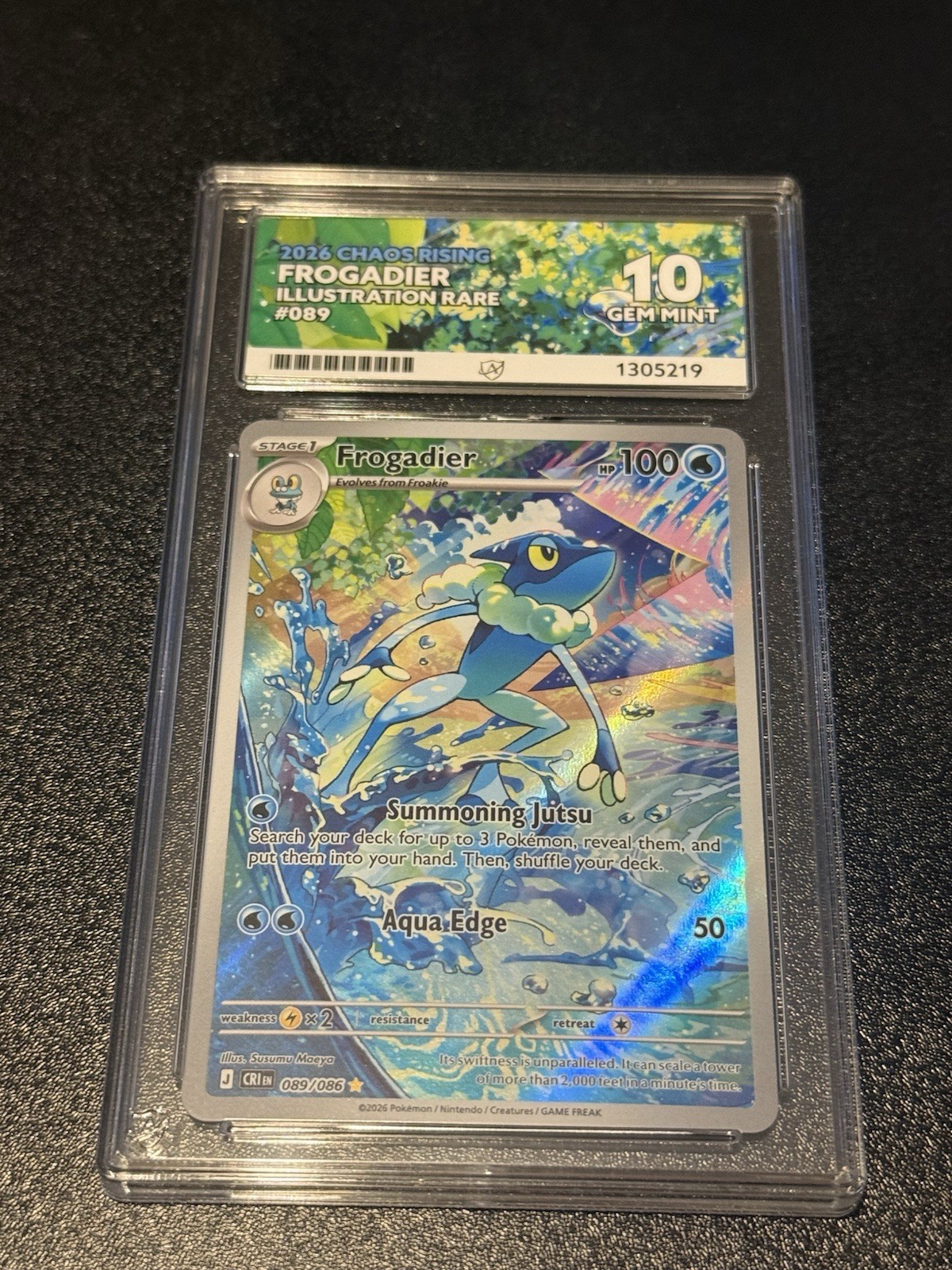 Frogadier Chaos Rising 089/086 Illustration Rare Ace 10