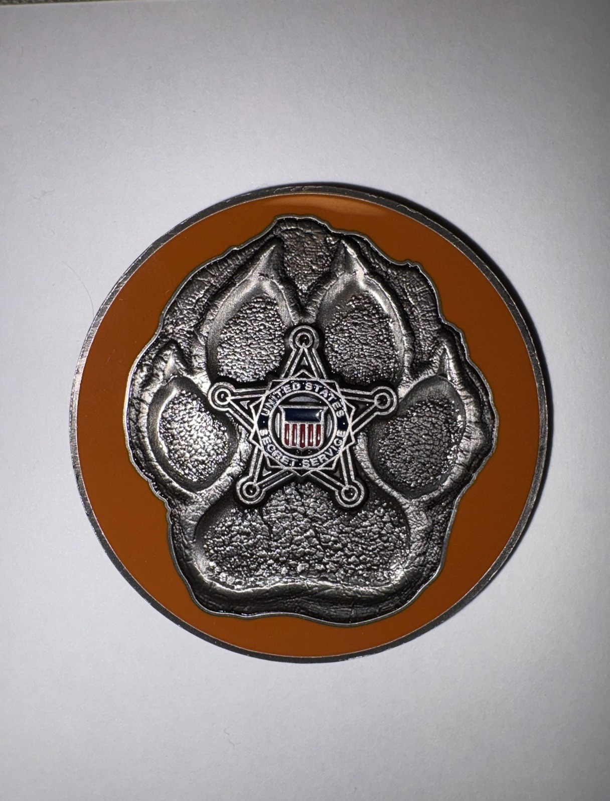 USSS Secret Service ORANGE K9 Challenge Coin
