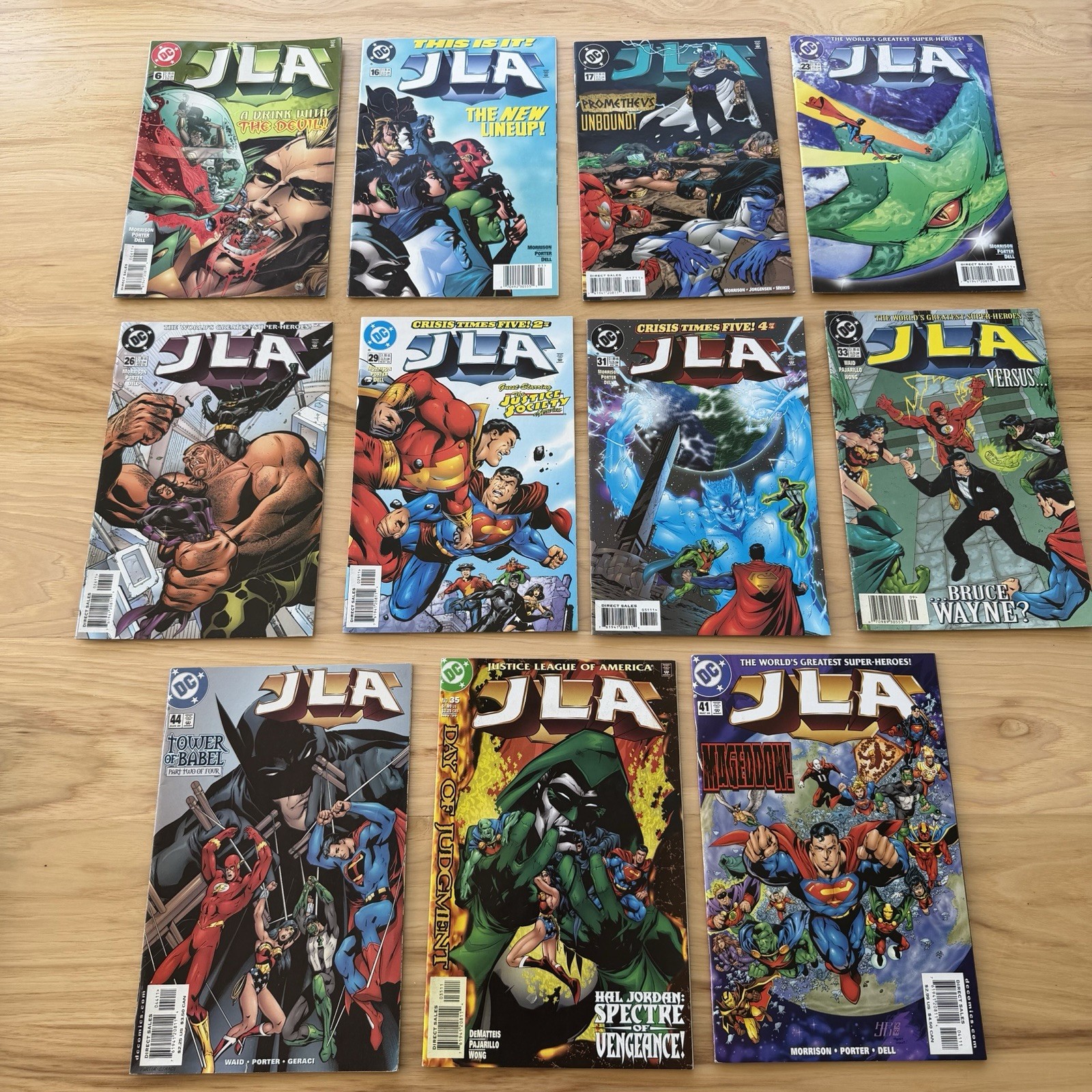 DC Comics JLA Justice League Lot (11) #6 16 17 23 26 29 31 33 35 41 44 Morrison