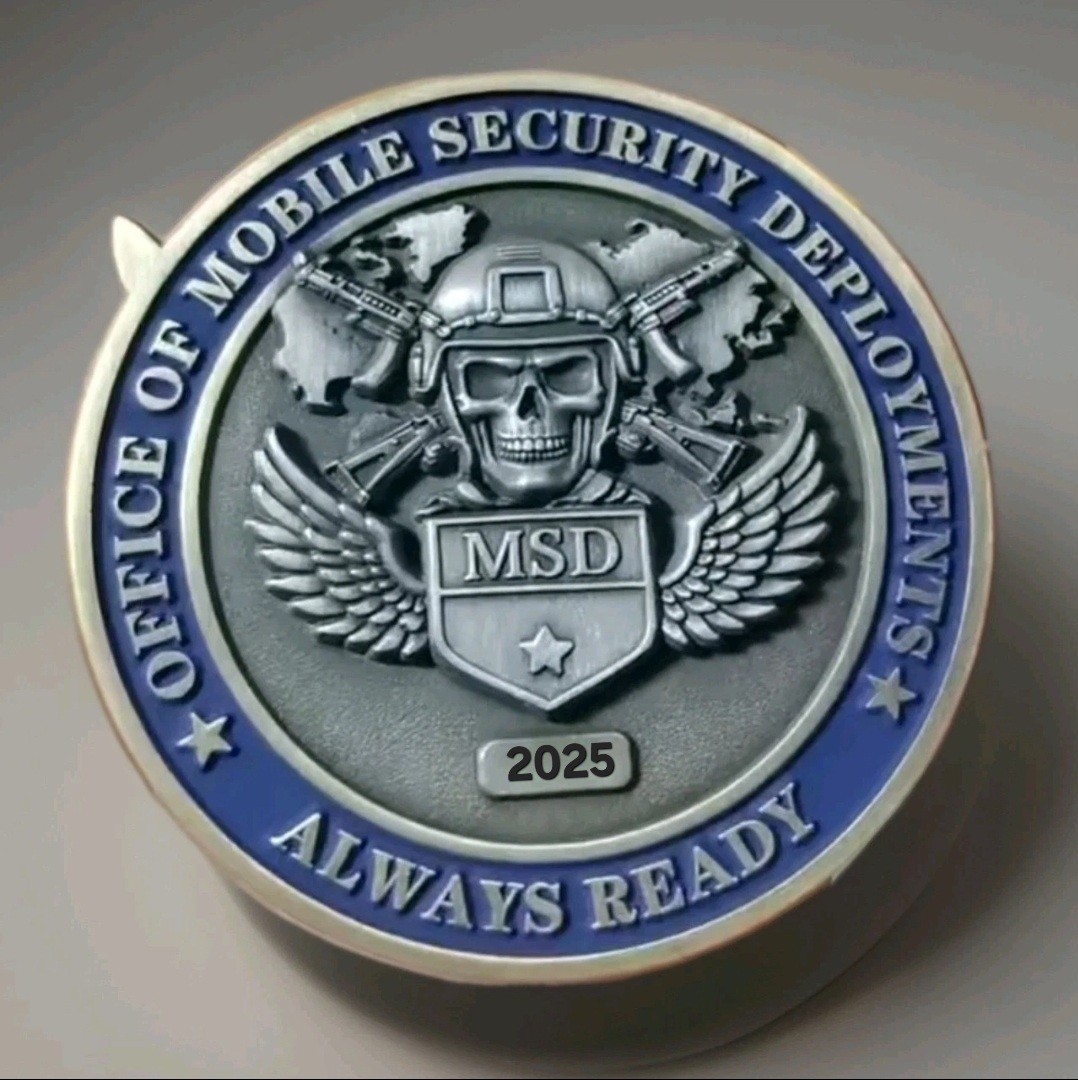 Diplomatic Security MSD Office Of Mobile Security Deployments DSS Challenge Coin
