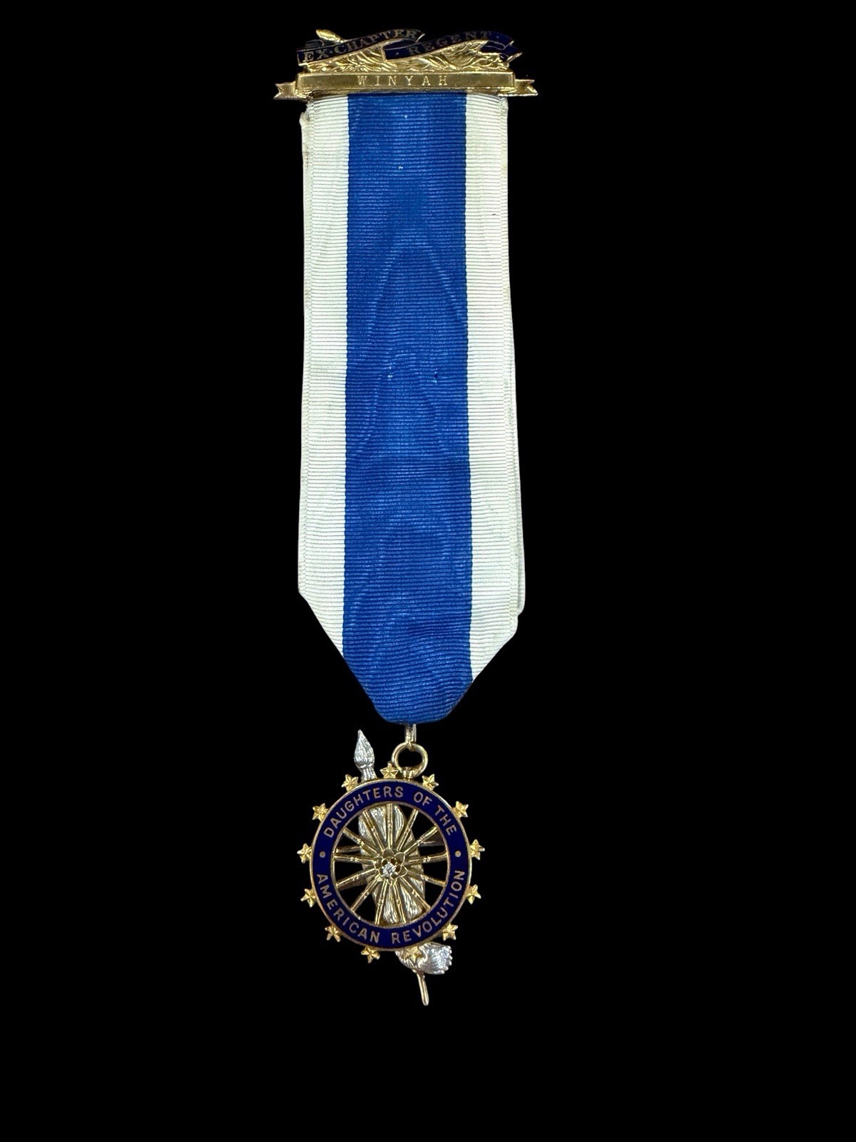 Antique 14K Gold Daughters of the American Revolution DAR Medal J.E.Caldwell