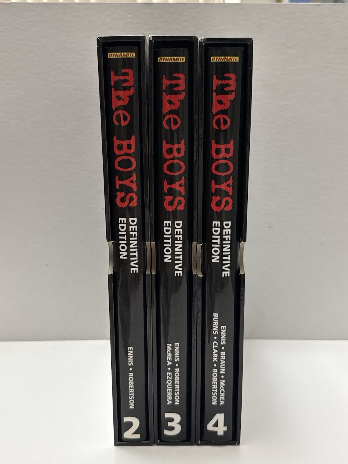 THE BOYS DEFINITIVE EDITION Vol. 2, 3,4 Set Slipcase 1st Print Oversized HC
