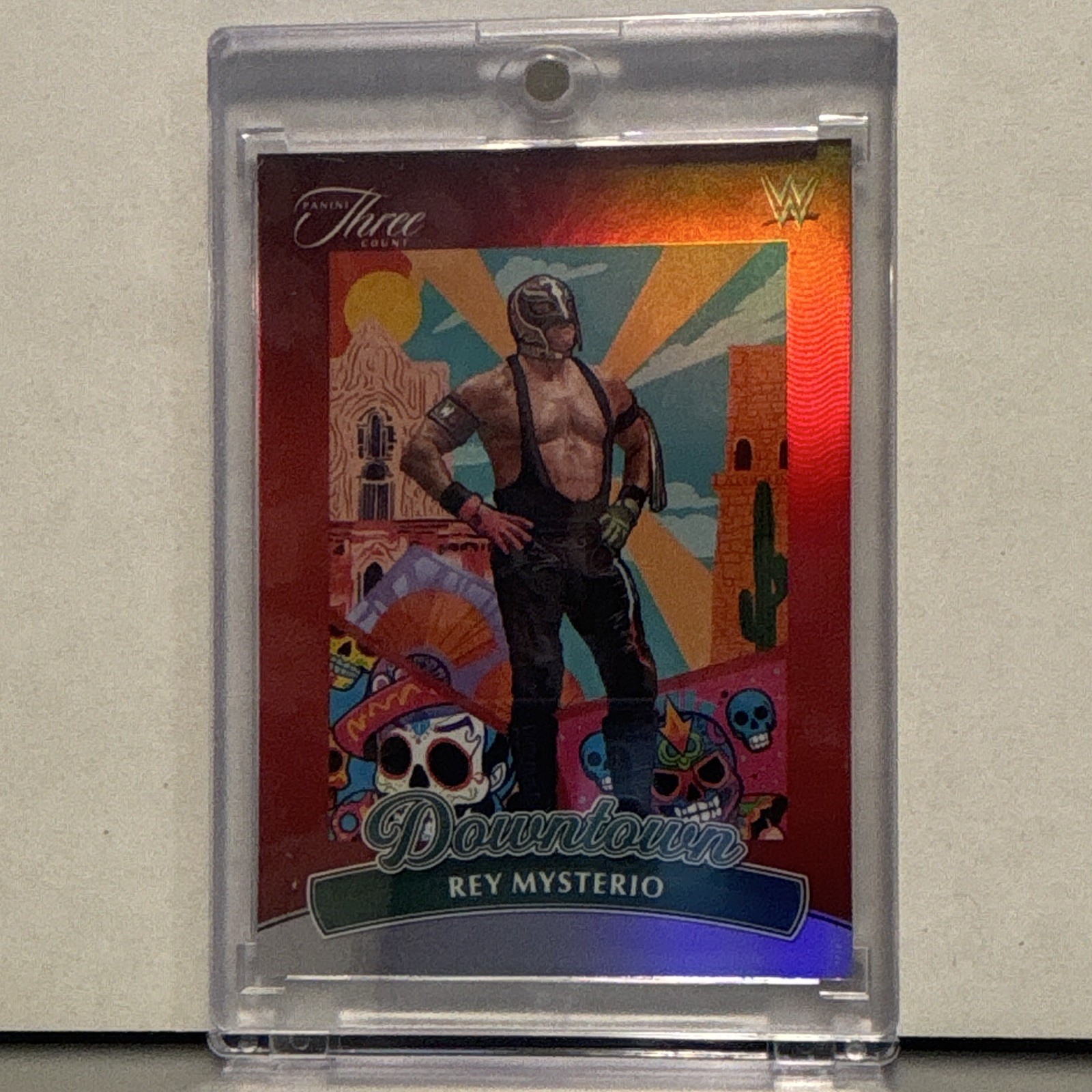 Panini 2024 Three Count WWE Downtown Rey Mysterio Card No. 17