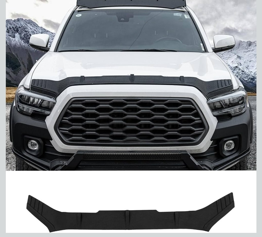 TPE Hood Protector Compatible with 2016-2023 Toyota Tacoma Hood Shield Deflector