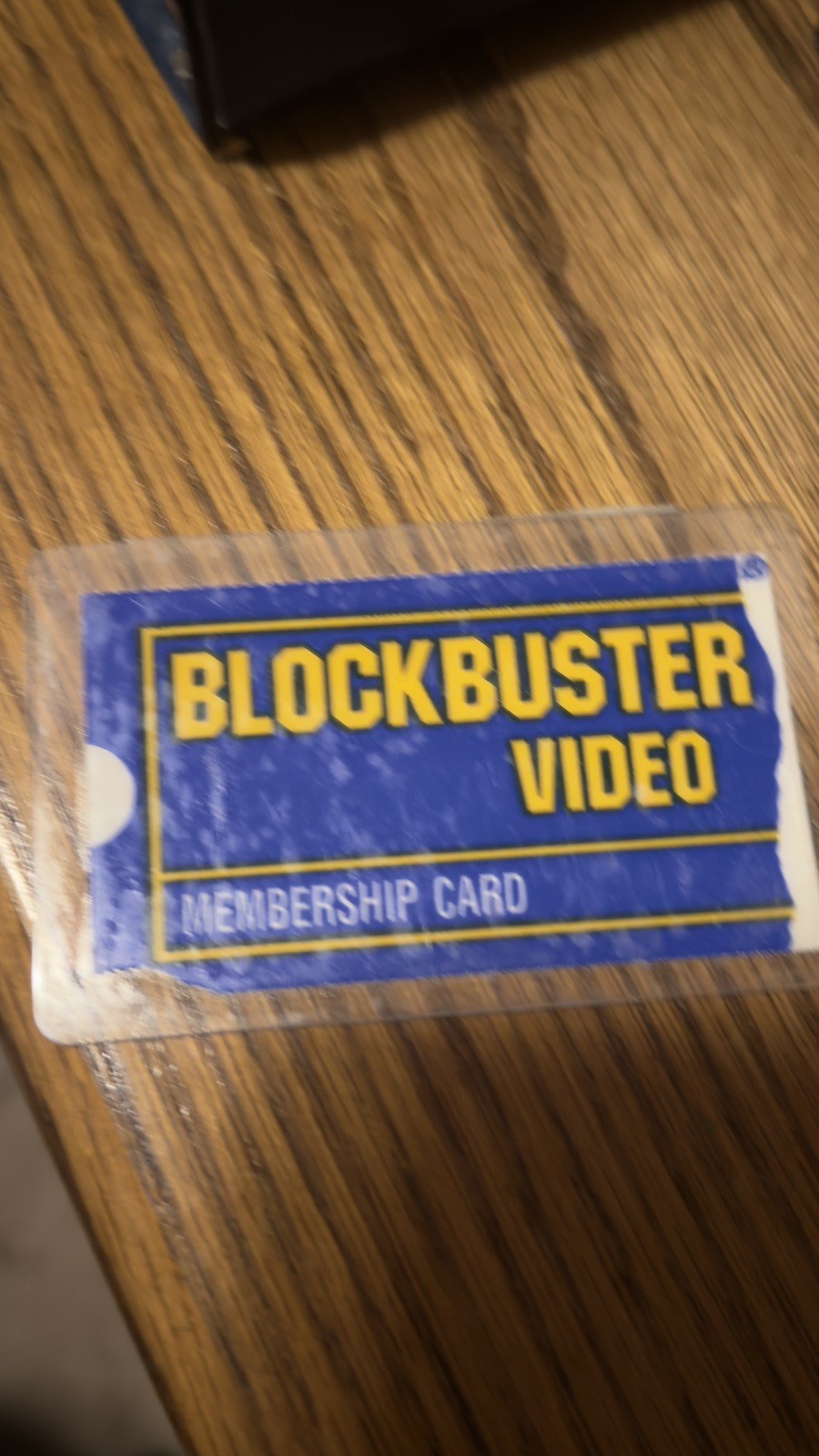 Rare Vintage 90’s Unique Blockbuster Membership Card VHS DVD History