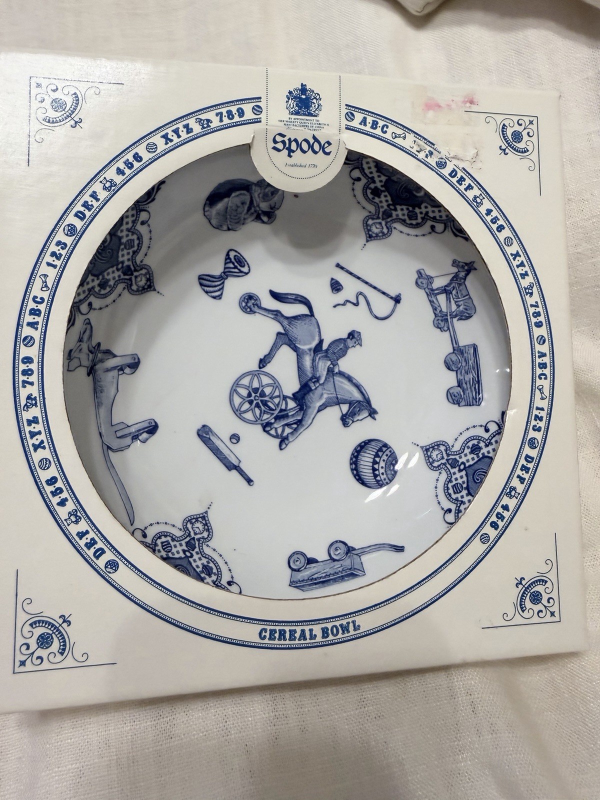 Spode Imperial Cereal 6.5” Bowl from the Edwardian Childhood Collection, In Box