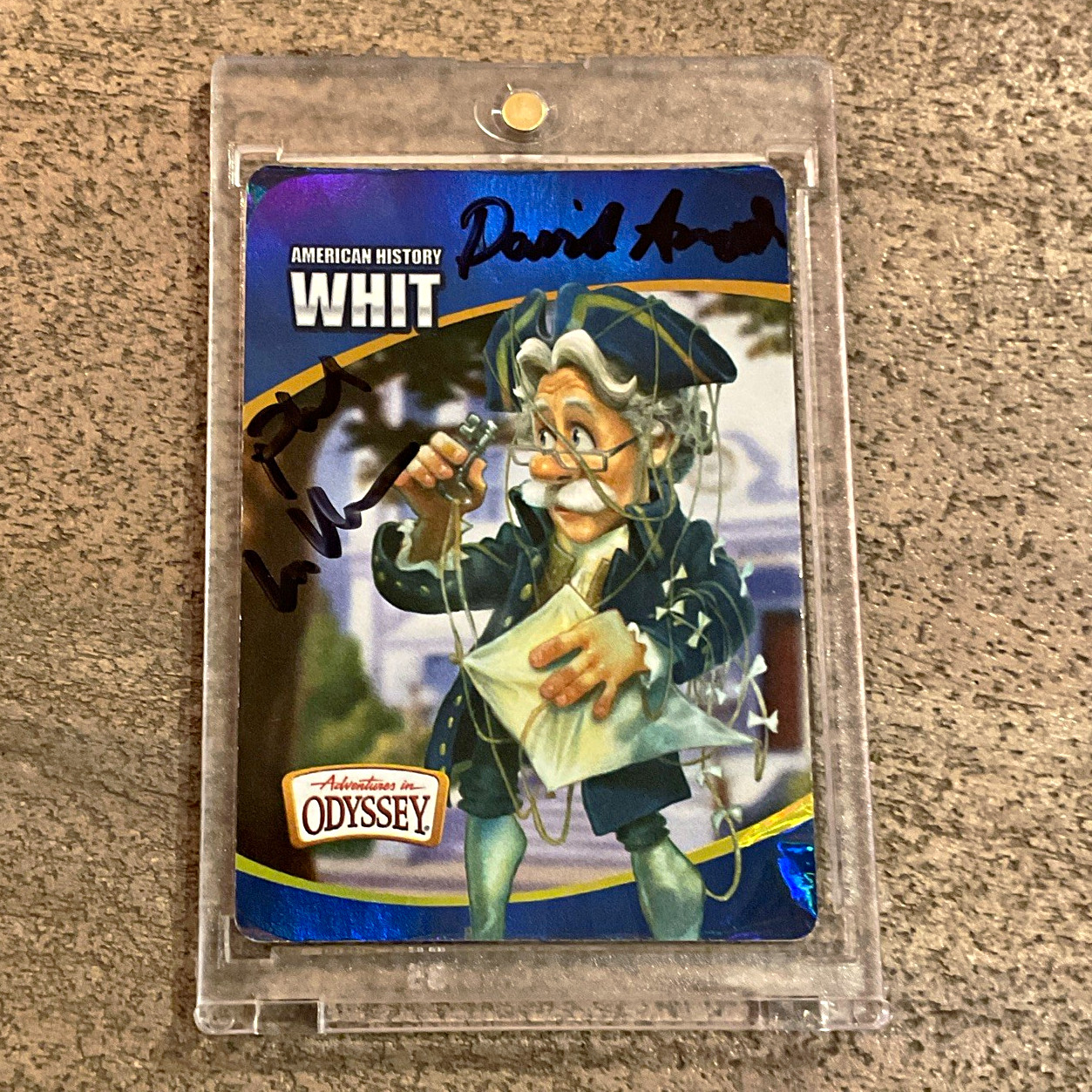 Adventures in Odyssey Whit Ultra Rare. David Arnold, Phil Lollar auto.