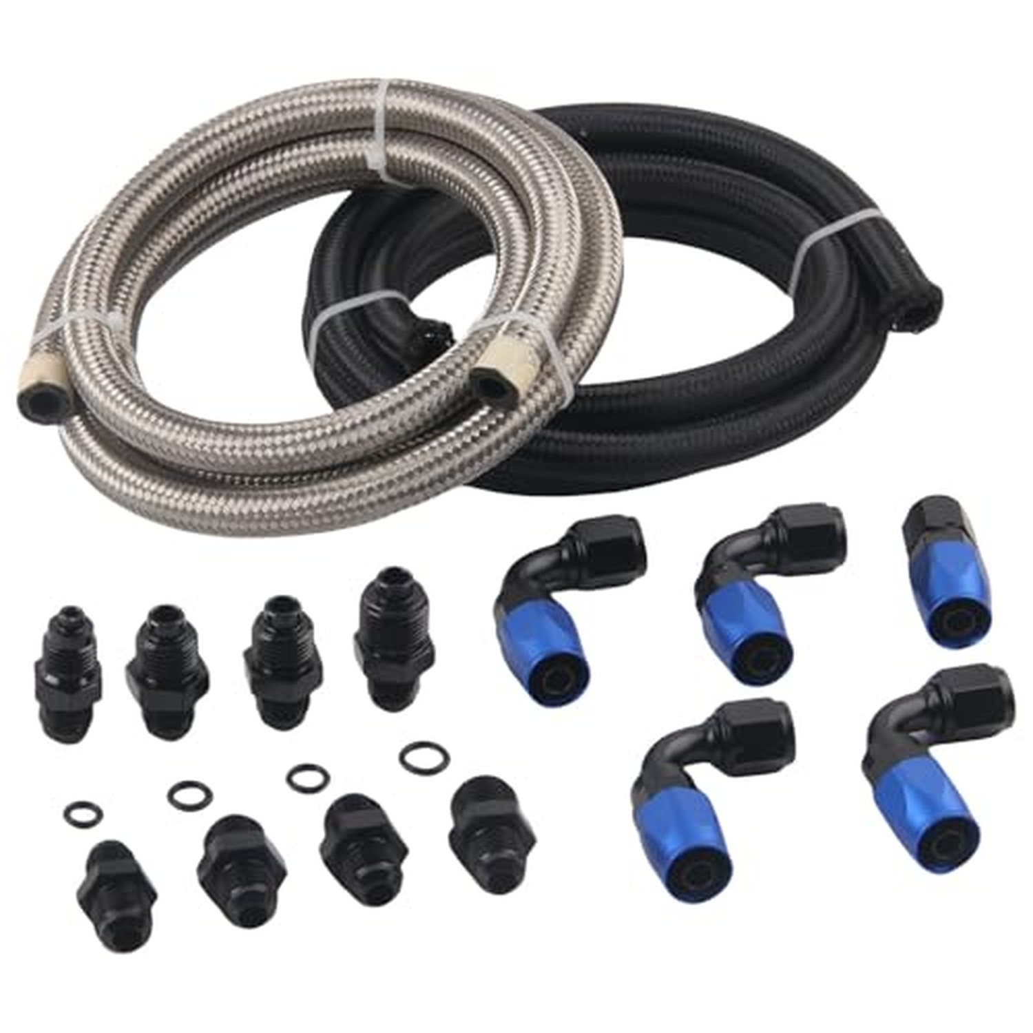 AN6 Power Steering Hose Fitting Kit for GM LS Swap LS1 LS3, Return to Reservo... AN6 Power Steering Hose Fitting Kit for GM LS Swap LS1 LS3, Return to Reservo...