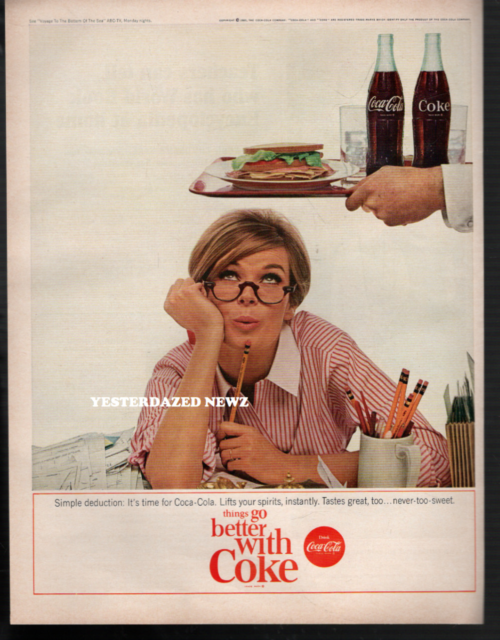 1965 Print Ad for Coke \