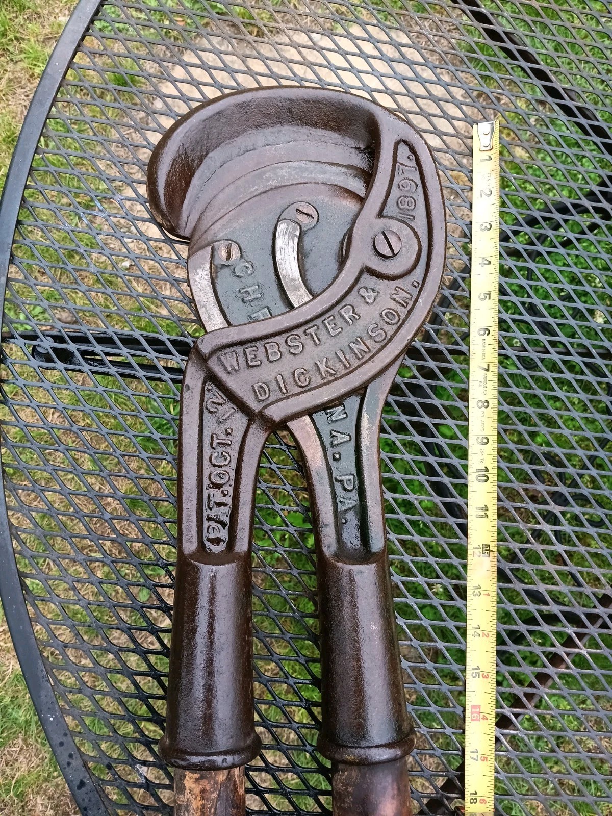 Antique 1897 Webster & Dickinson Cattle Dishorner Tool