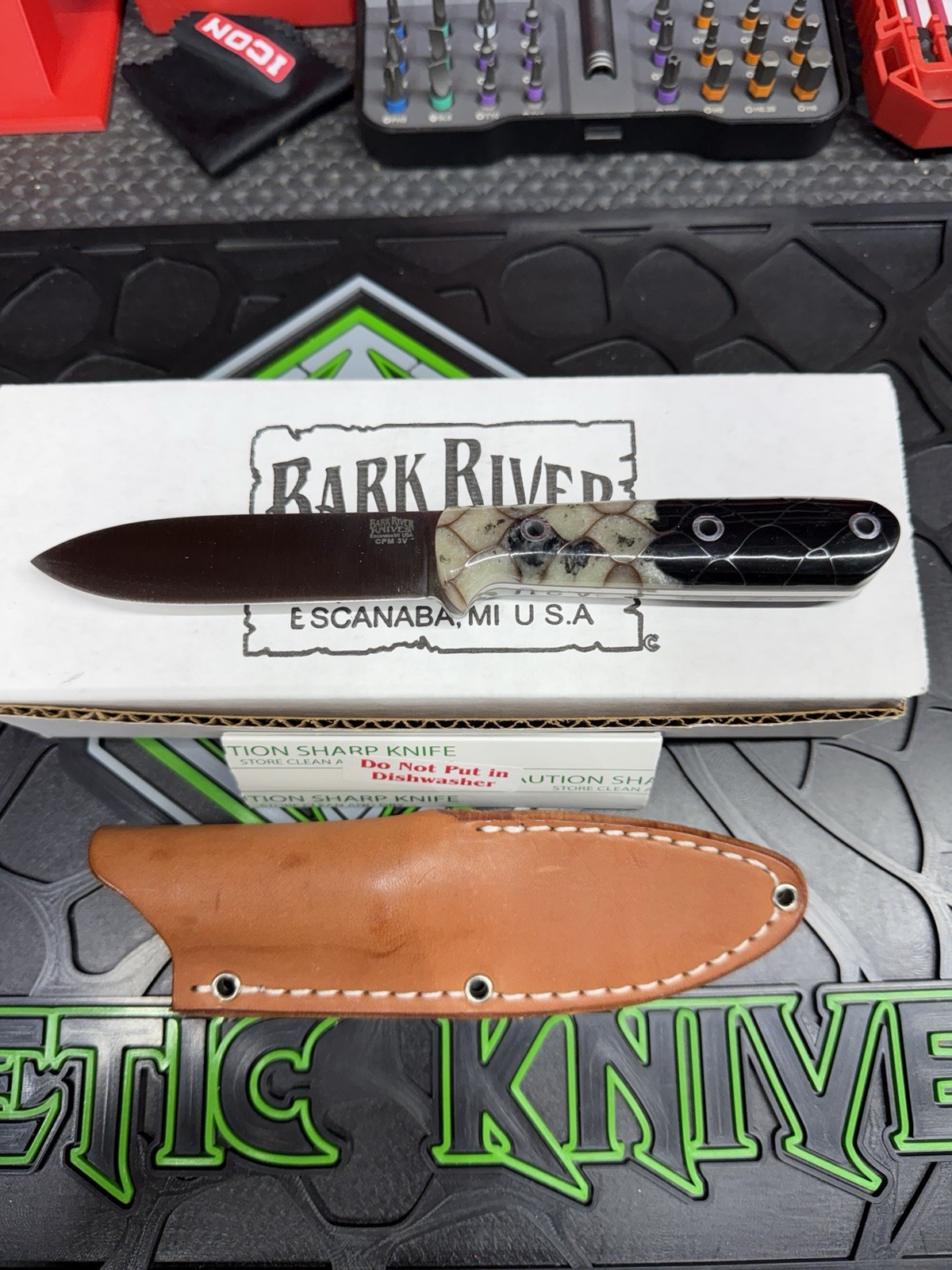 BARK RIVER KNIFE & TOOL NORTH STAR KEPHART NEBULA DRAGON SCALE w/ Gray Liners